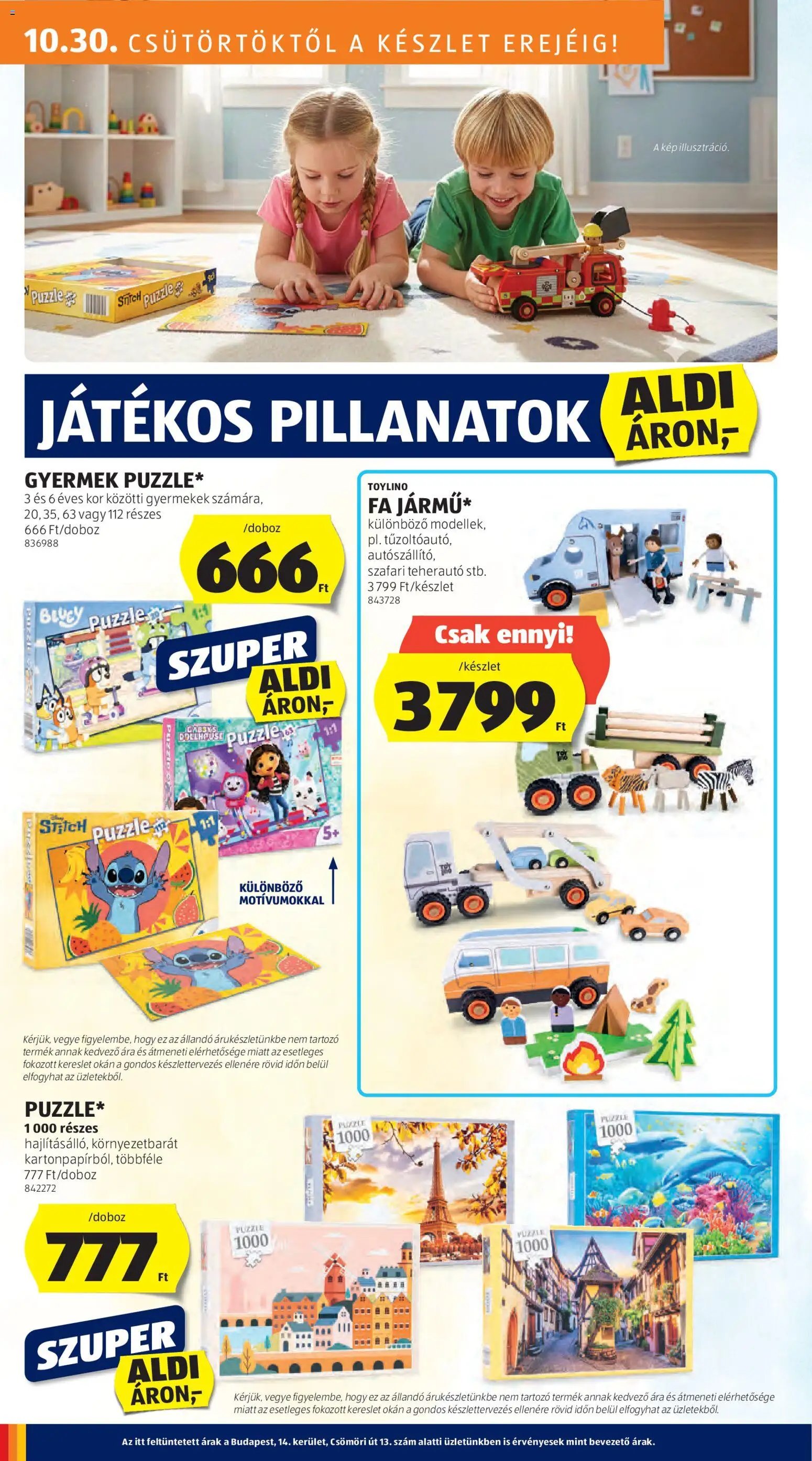Aldi újság 2025.10.30. Középső sor termékei (2025-10-30 - 2025-11-05)