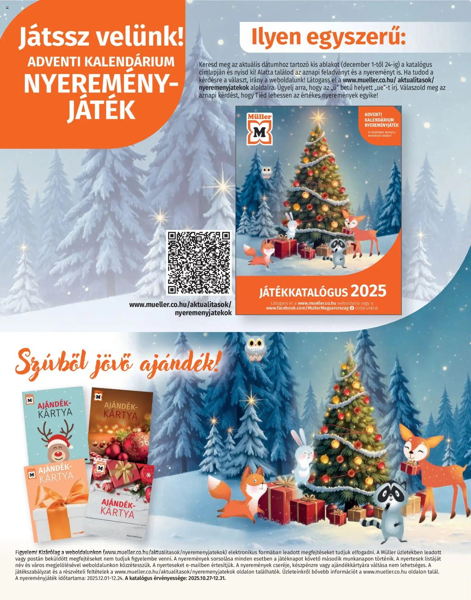 Müller újság 2025.10.27. Játékkatalógus 2025 (2025-10-27 - 2025-12-31)