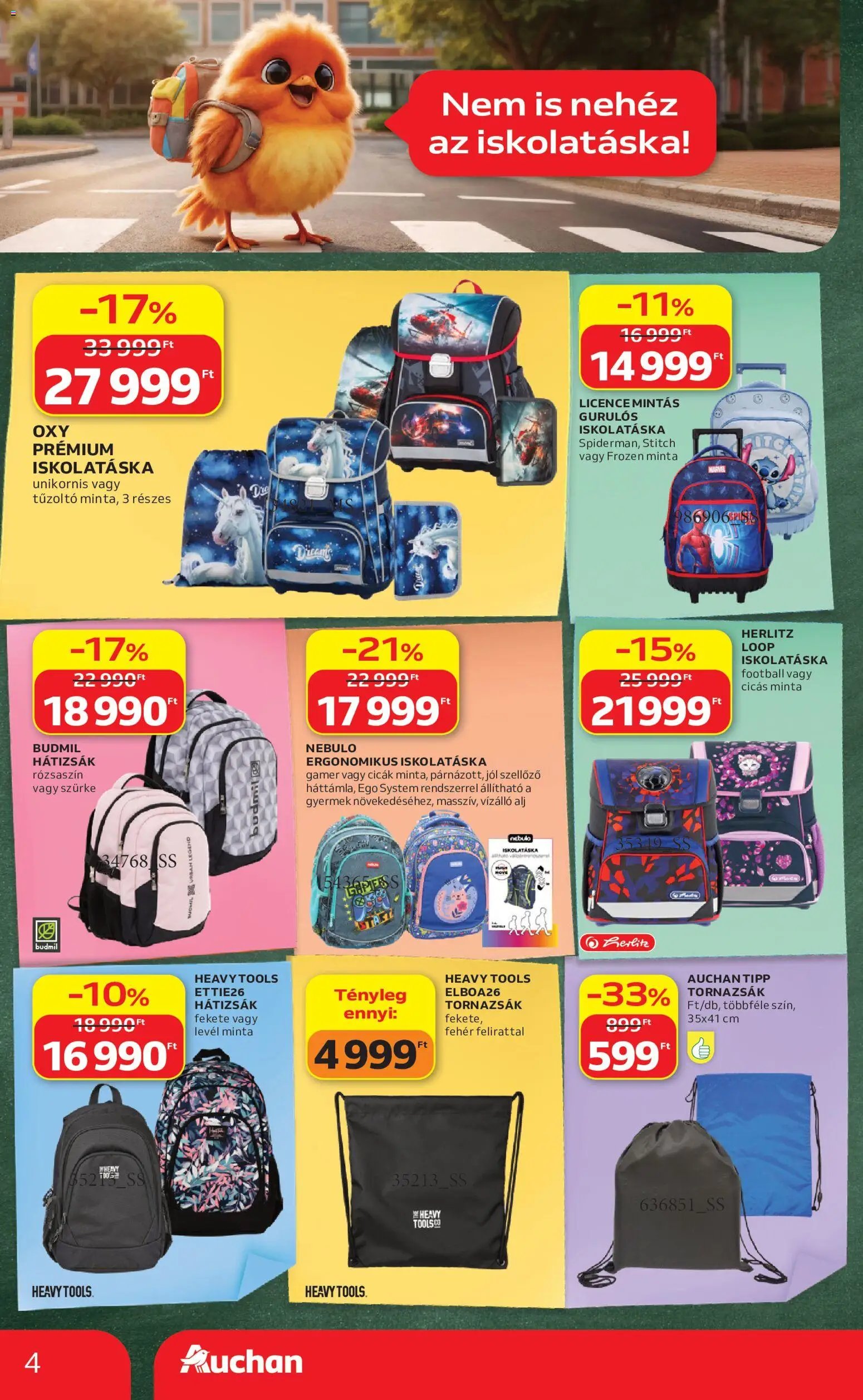 Auchan újság 2026.07.23. Auchan Iskolakezdési ajánlatok