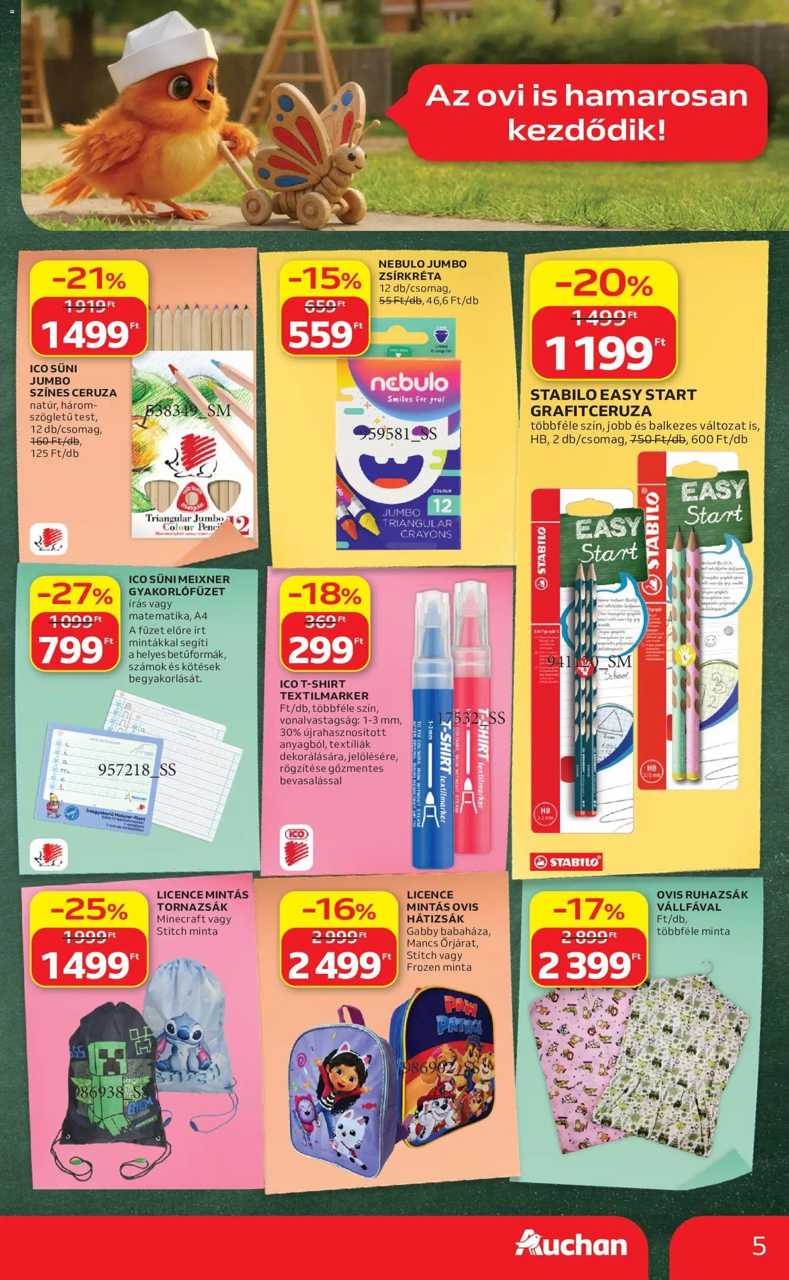Auchan újság 2026.07.23. Auchan Iskolakezdési ajánlatok