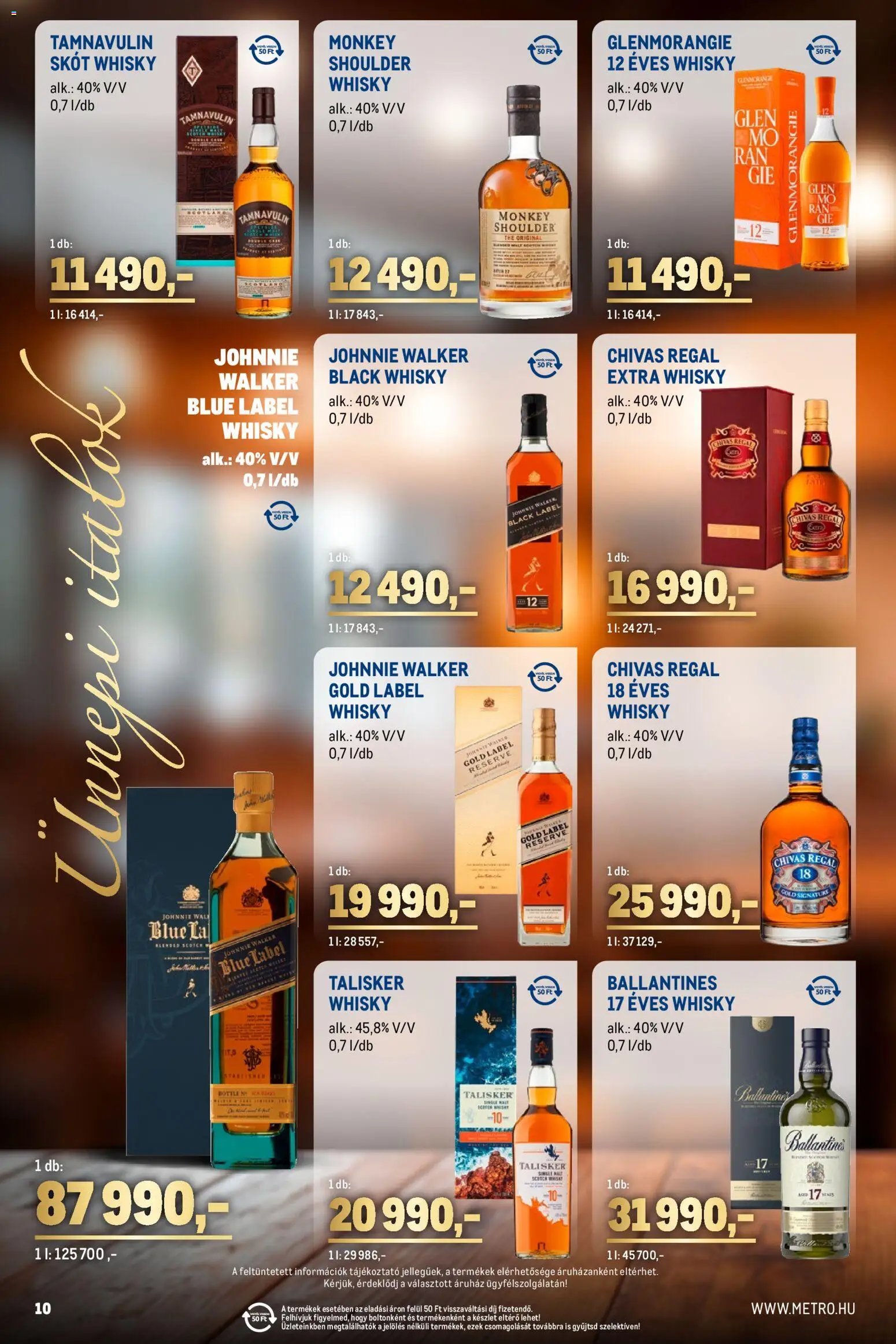 Metro újság 2025.12.01. Ünnepi Italok katalógus (2025-12-01 - 2025-12-31)