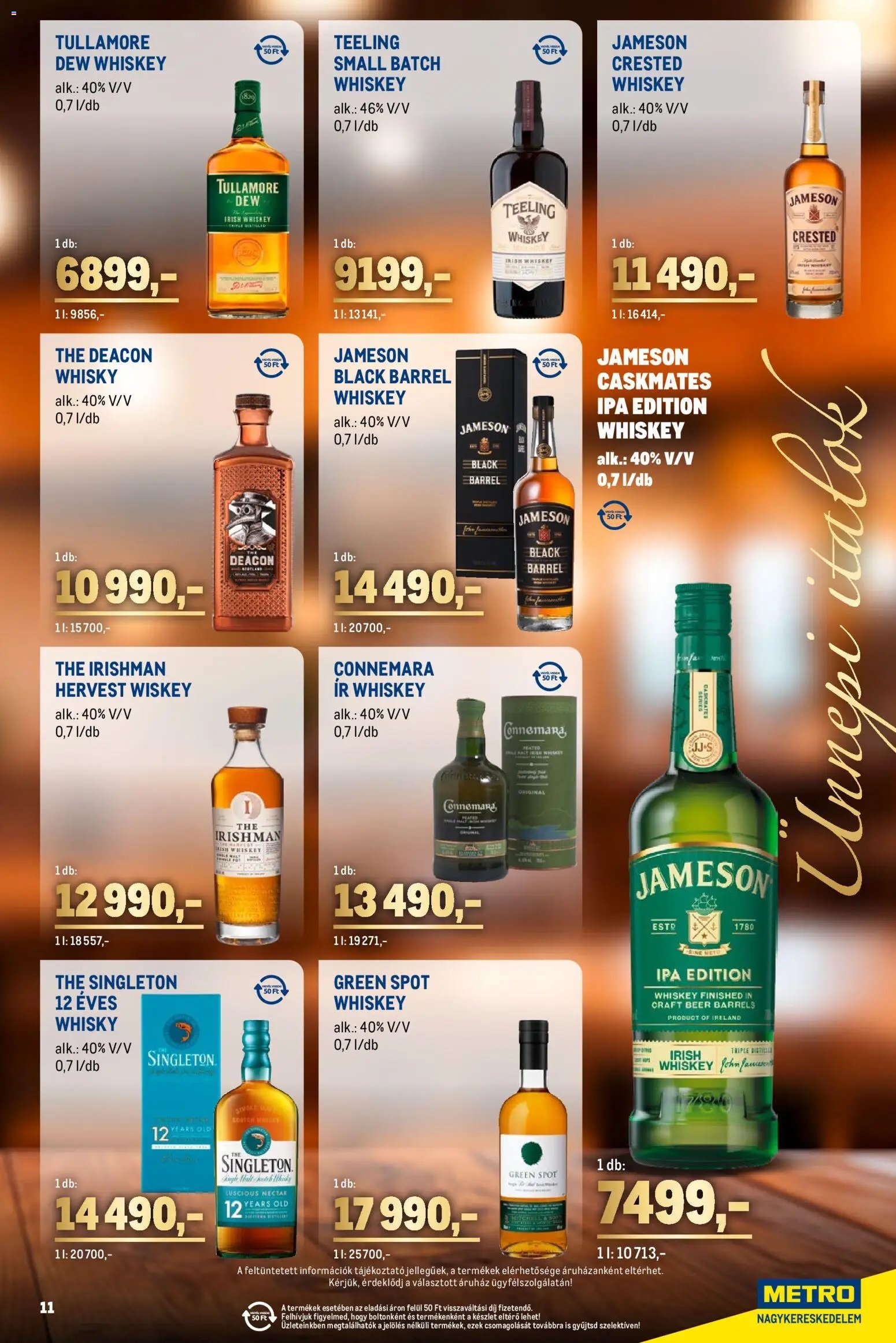 Metro újság 2025.12.01. Ünnepi Italok katalógus (2025-12-01 - 2025-12-31)