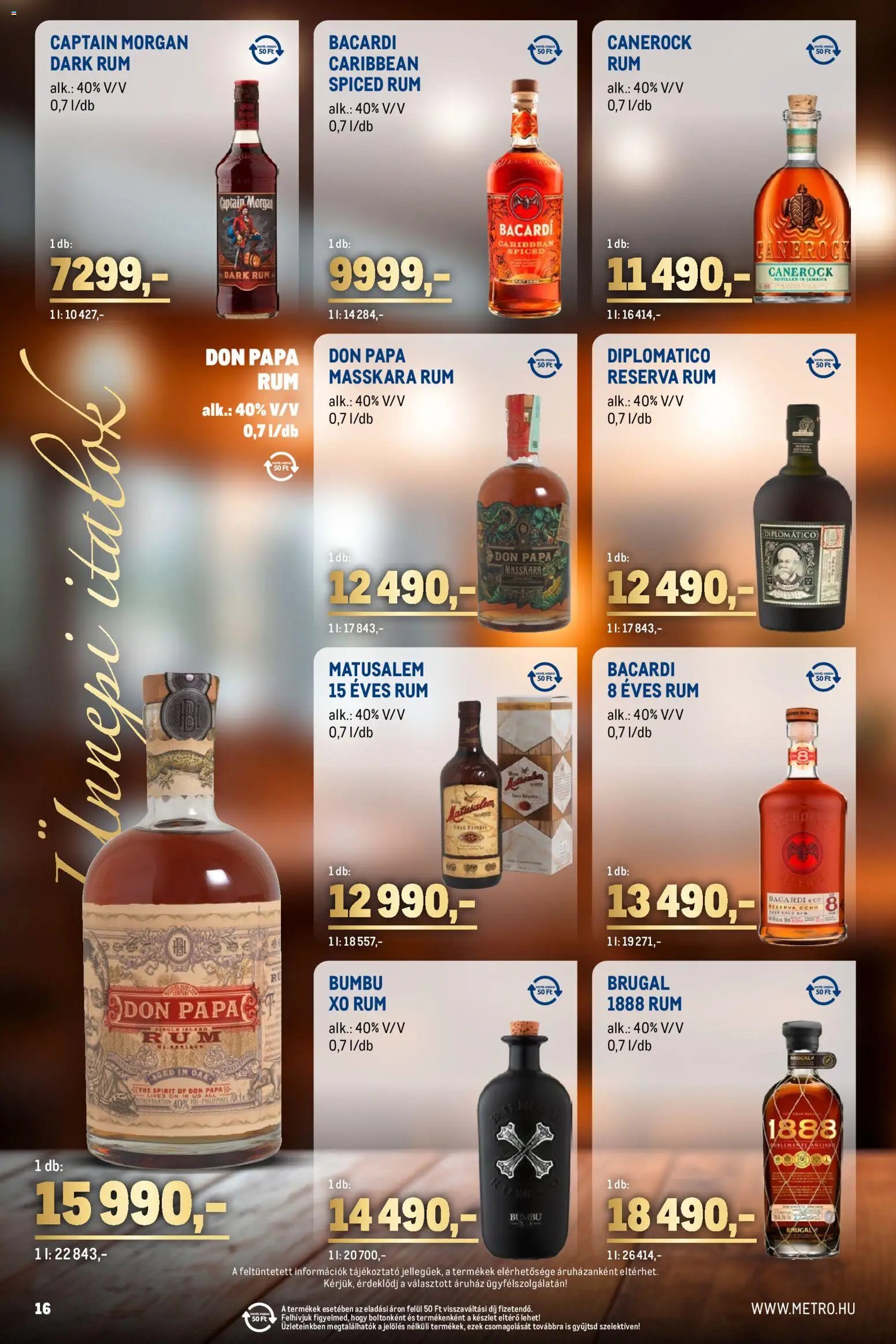 Metro újság 2025.12.01. Ünnepi Italok katalógus (2025-12-01 - 2025-12-31)