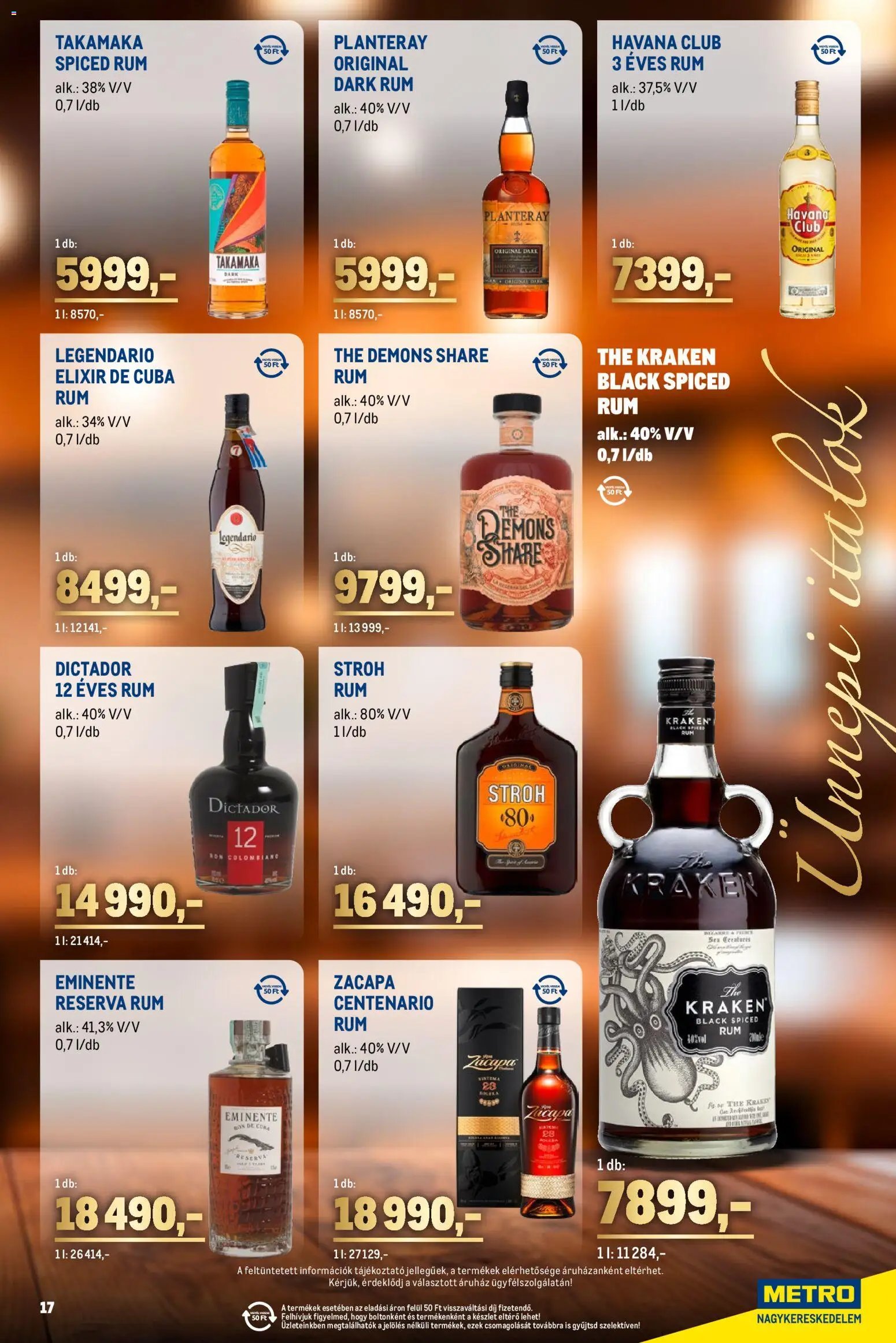 Metro újság 2025.12.01. Ünnepi Italok katalógus (2025-12-01 - 2025-12-31)