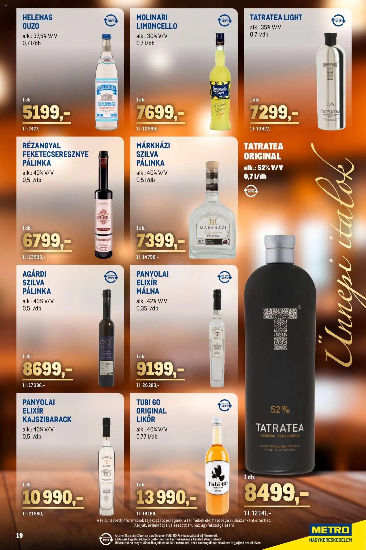 Metro újság 2025.12.01. Ünnepi Italok katalógus (2025-12-01 - 2025-12-31)