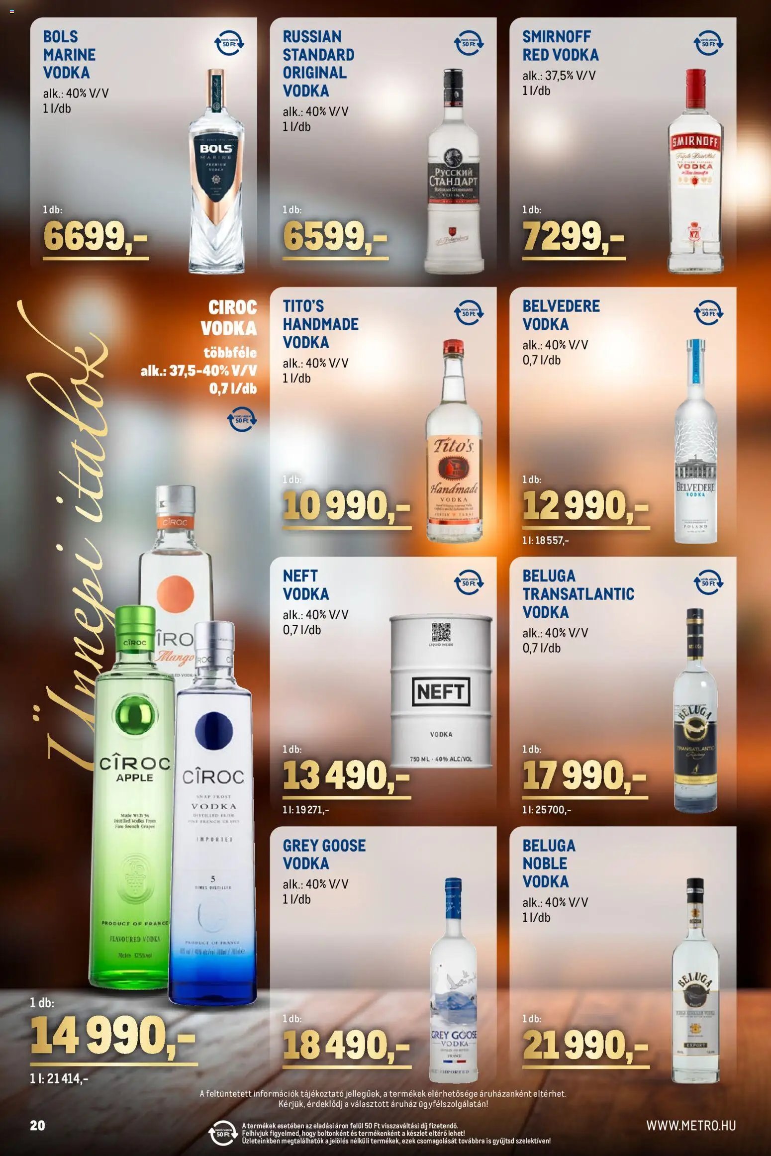 Metro újság 2025.12.01. Ünnepi Italok katalógus (2025-12-01 - 2025-12-31)