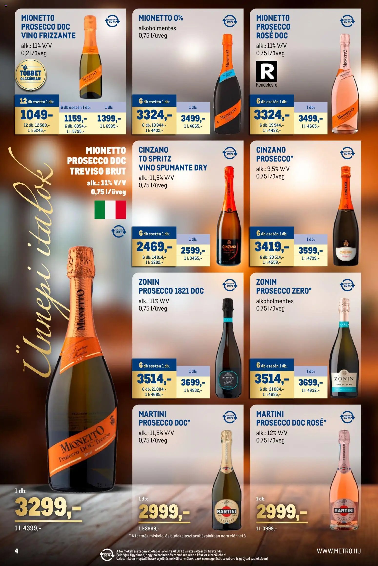 Metro újság 2025.12.01. Ünnepi Italok katalógus (2025-12-01 - 2025-12-31)