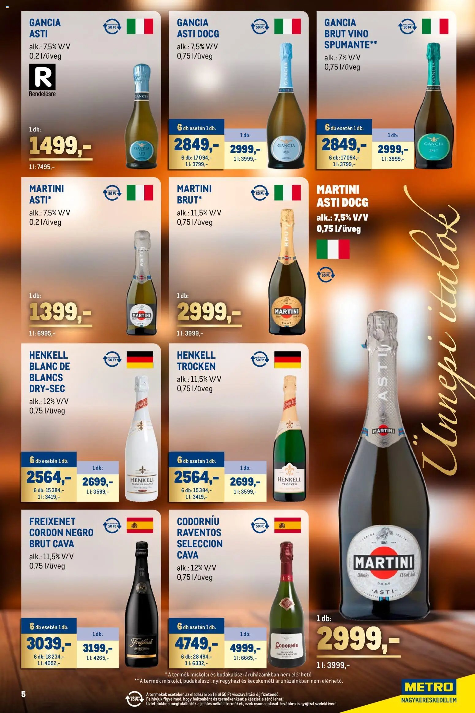 Metro újság 2025.12.01. Ünnepi Italok katalógus (2025-12-01 - 2025-12-31)