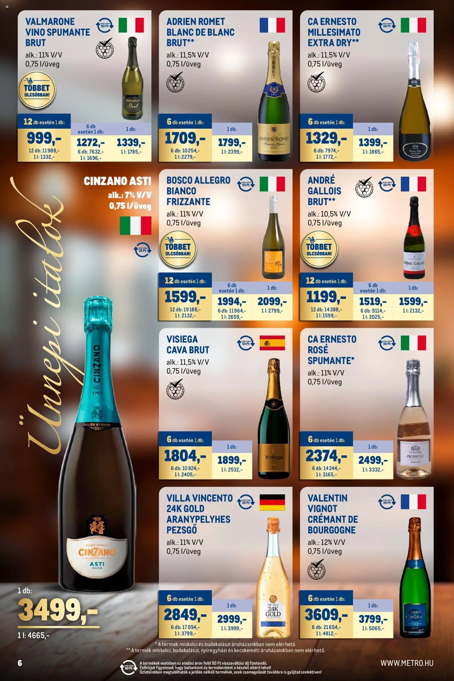 Metro újság 2025.12.01. Ünnepi Italok katalógus (2025-12-01 - 2025-12-31)