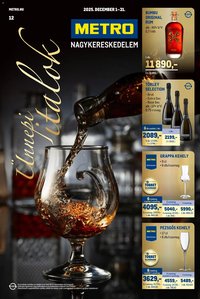 Metro újság 2025.12.01. Ünnepi Italok katalógus (2025-12-01 - 2025-12-31)