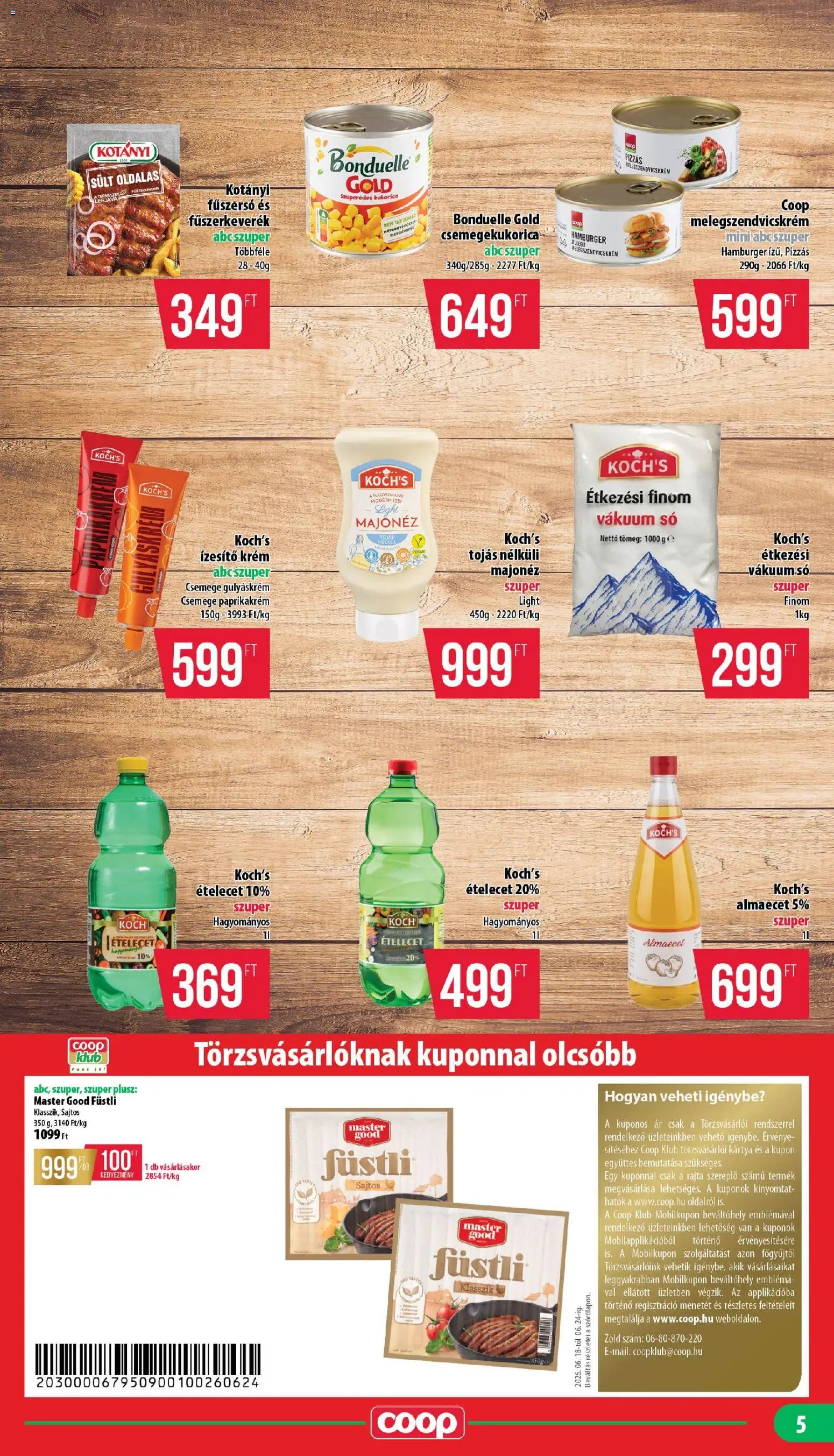 COOP újság 2026.06.18. COOP - Mini & Abc & Szuper / Nyírzem