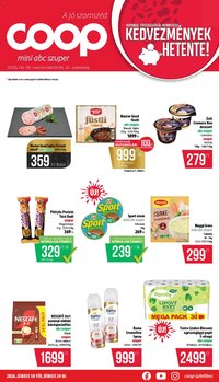 COOP újság 2026.06.18. COOP - Mini & Abc & Szuper / Nyírzem