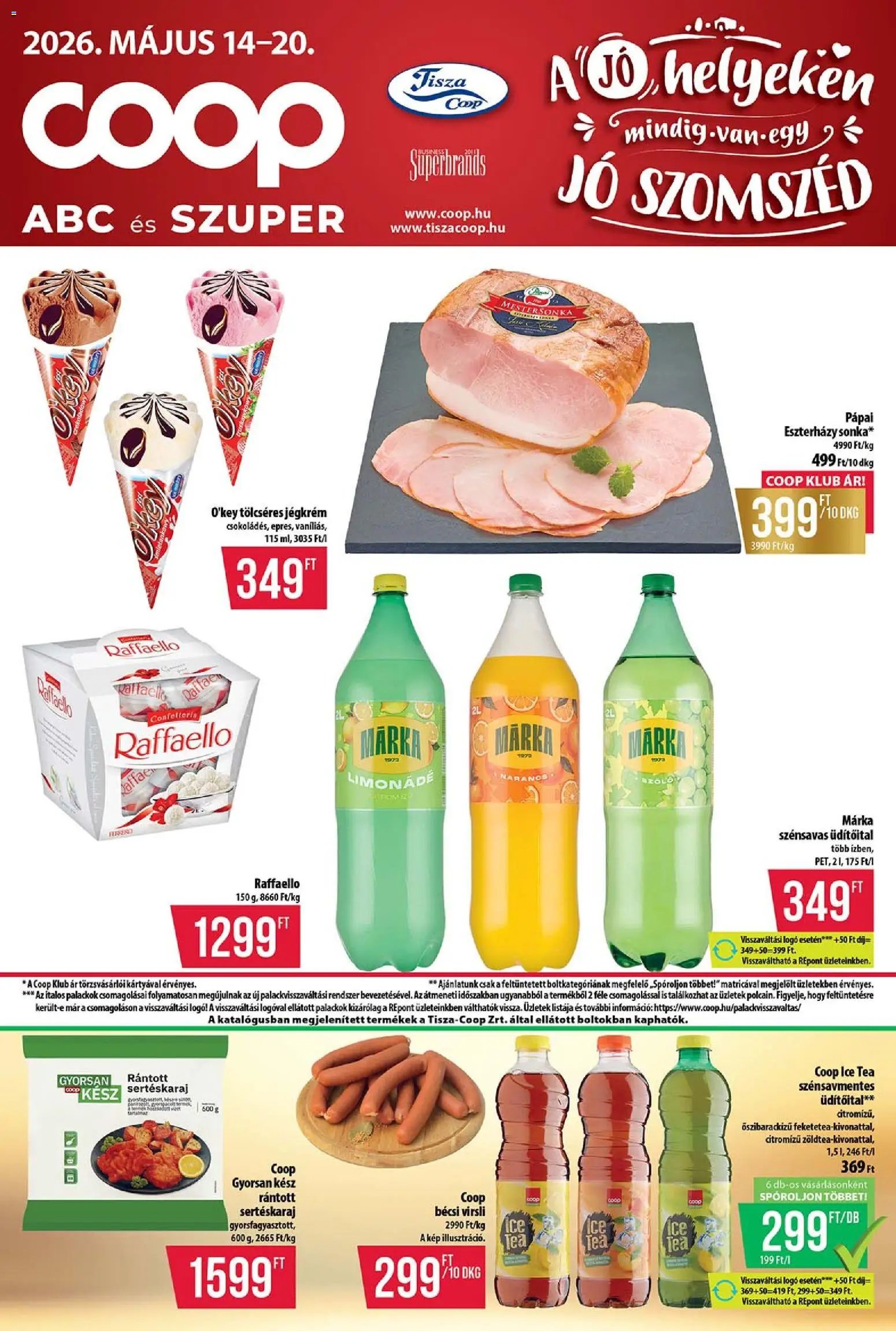 COOP újság 2026.05.14. COOP - Abc & Szuper / Tisza (2026-05-14 - 2026-05-20)