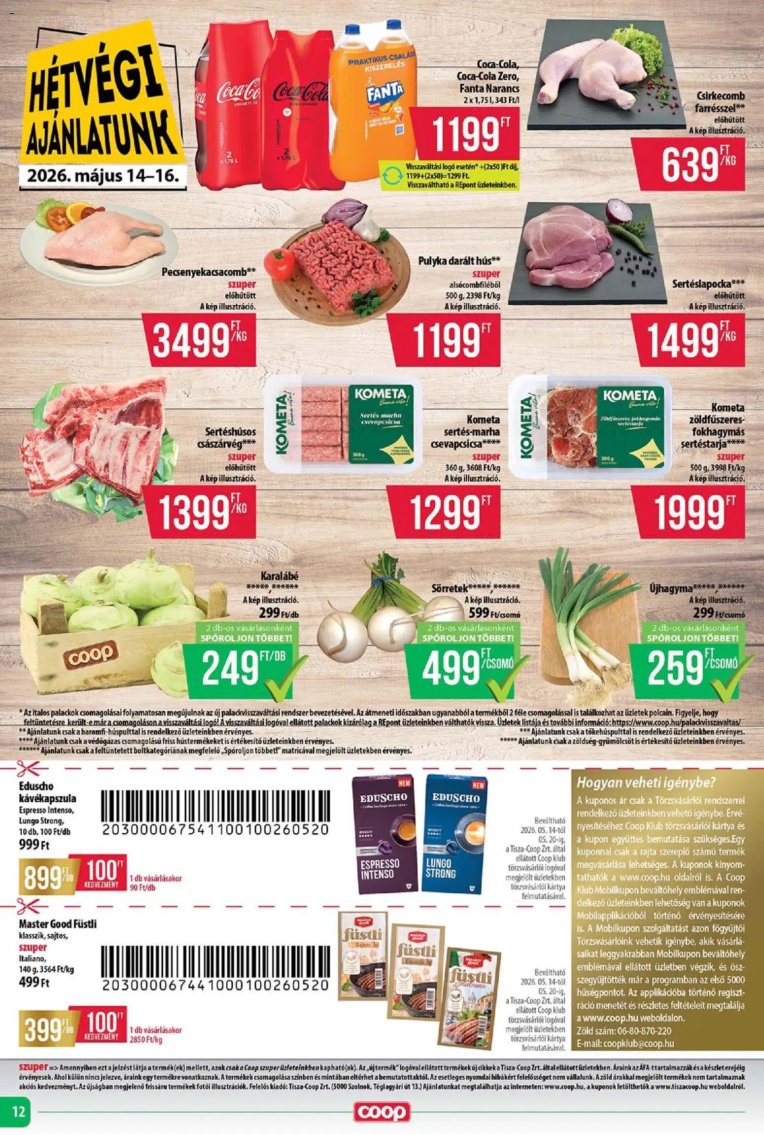 COOP újság 2026.05.14. COOP - Abc & Szuper / Tisza (2026-05-14 - 2026-05-20)
