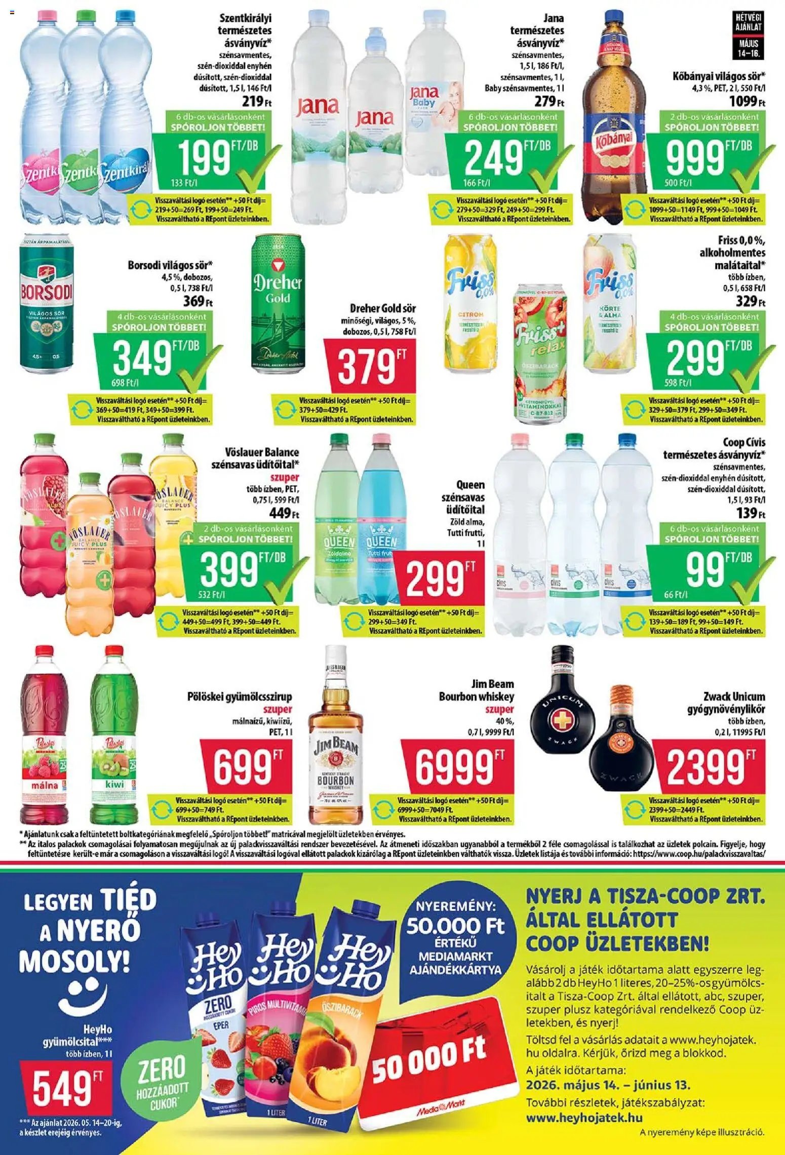 COOP újság 2026.05.14. COOP - Abc & Szuper / Tisza (2026-05-14 - 2026-05-20)