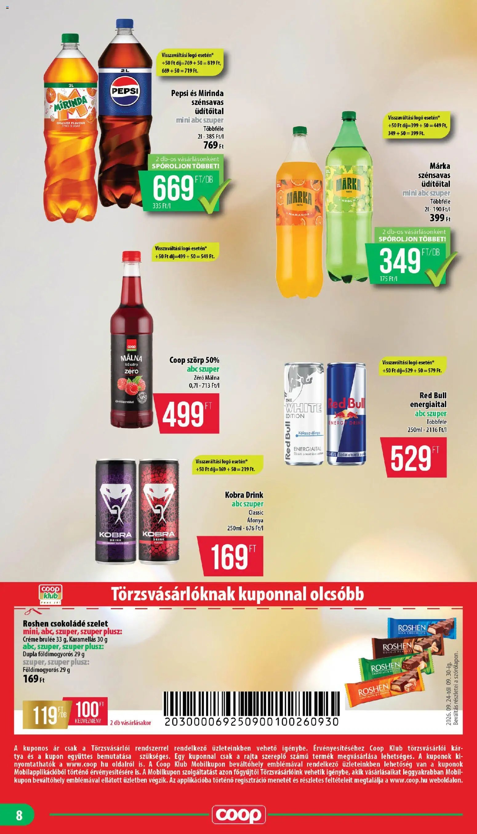 COOP újság 2026.09.24. COOP - Mini & Abc & Szuper / Nyírzem