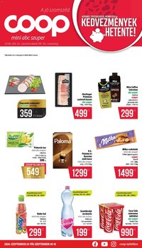 COOP újság 2026.09.24. COOP - Mini & Abc & Szuper / Nyírzem