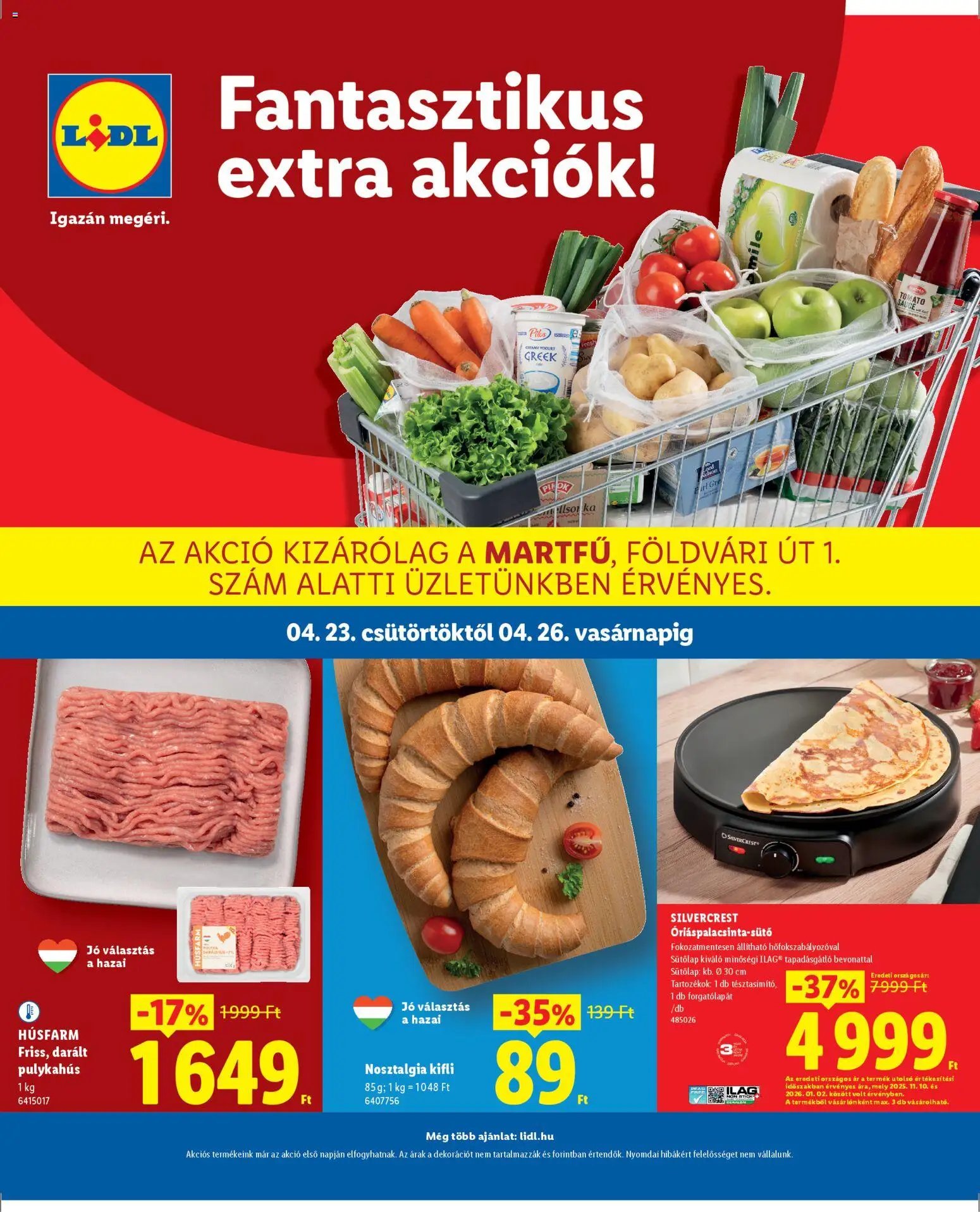 Lidl újság 2026.04.23. Lidl Martfű (2026-04-23 - 2026-04-26)