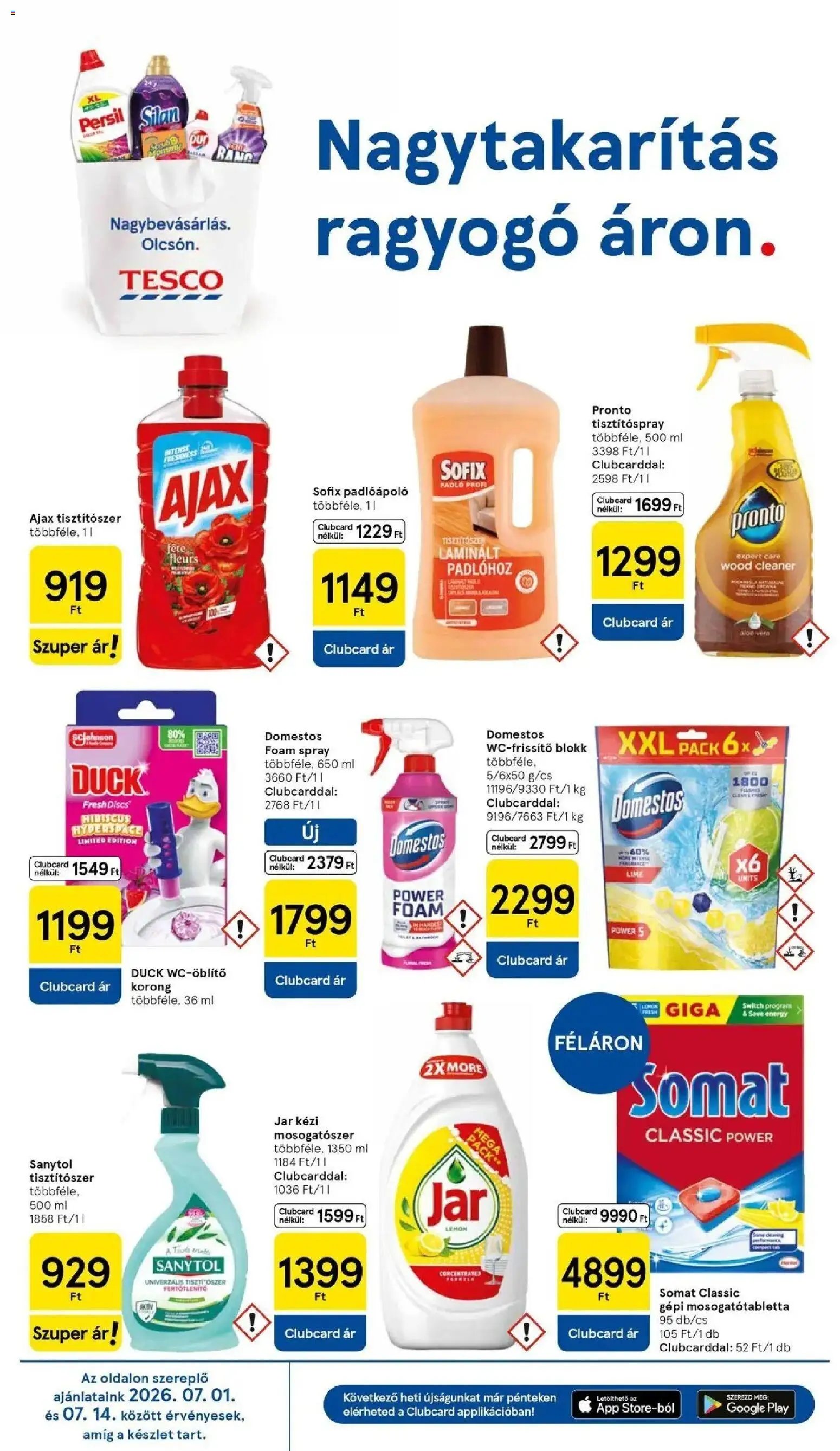 Tesco újság 2026.07.09. Tesco akciós újság