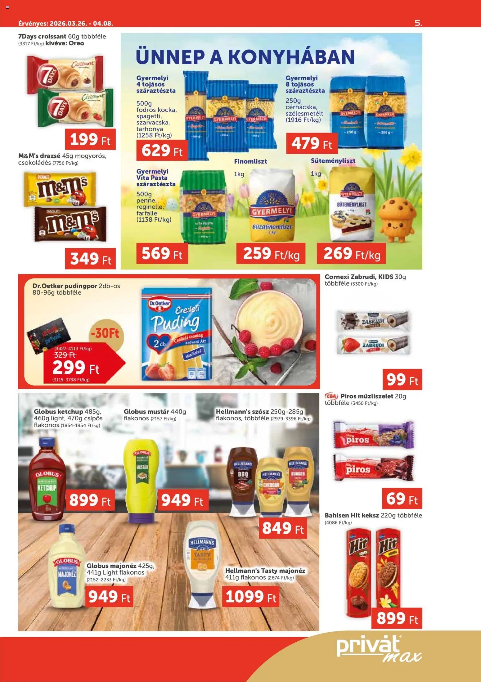 PRIVÁT újság 2026.03.26. PRIVÁT Aktuális szórólap MAX (2026-03-26 - 2026-04-08)