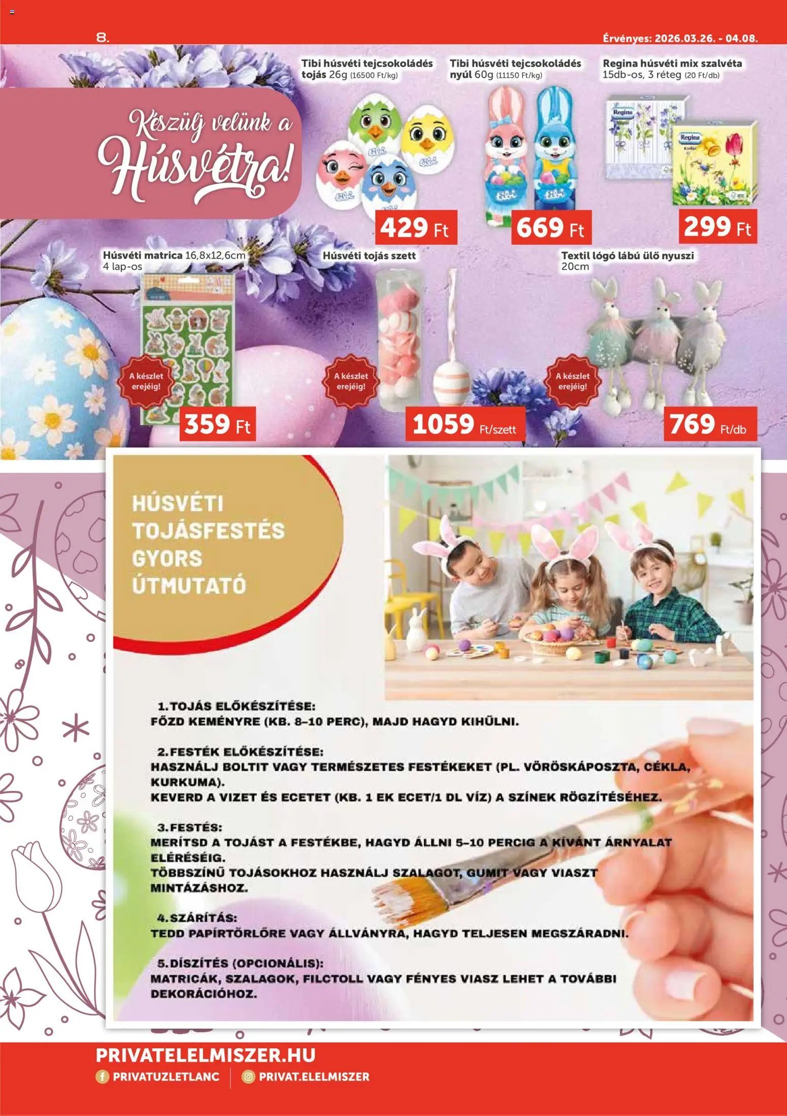 PRIVÁT újság 2026.03.26. PRIVÁT Aktuális szórólap MAX (2026-03-26 - 2026-04-08)