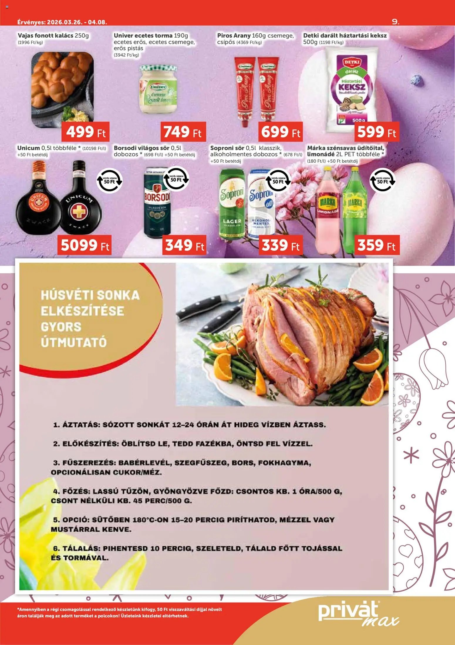 PRIVÁT újság 2026.03.26. PRIVÁT Aktuális szórólap MAX (2026-03-26 - 2026-04-08)