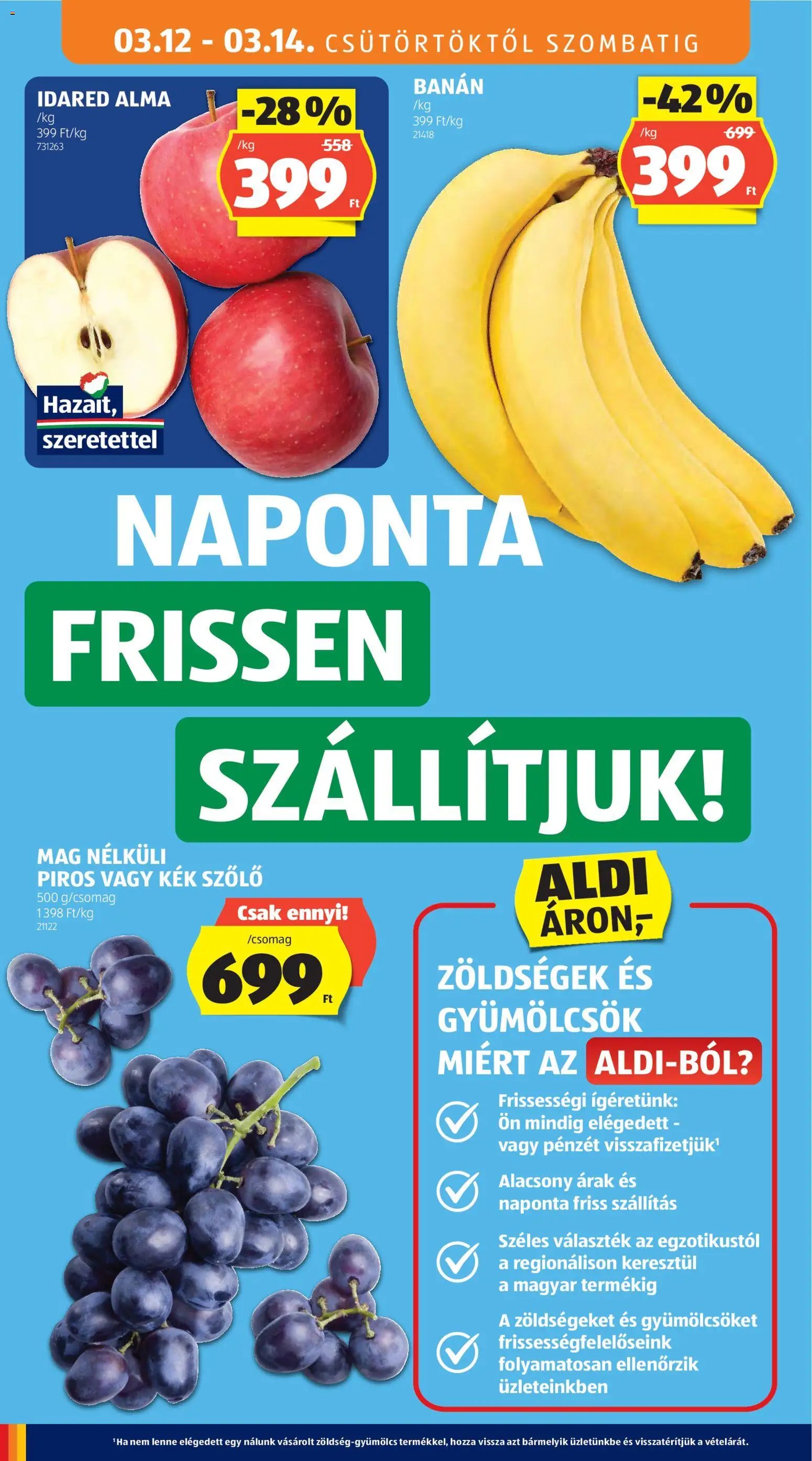 Aldi újság 2026.03.12. Aldi akciós újság (2026-03-12 - 2026-03-18)