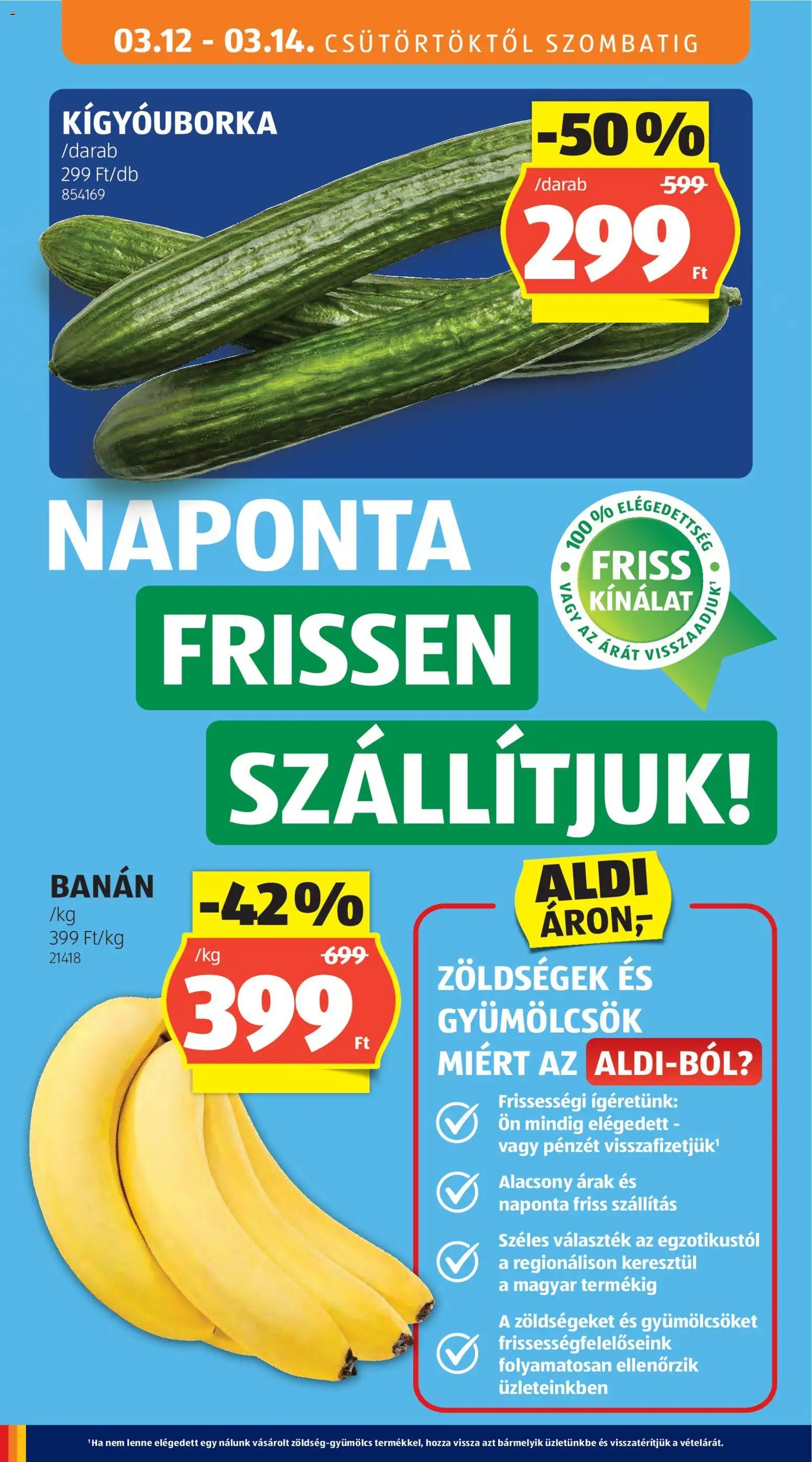 Aldi újság 2026.03.12. Aldi akciós újság (2026-03-12 - 2026-03-18)