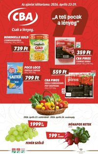 CBA újság 2026.04.23. CBA akciós újság (2026-04-23 - 2026-04-26)