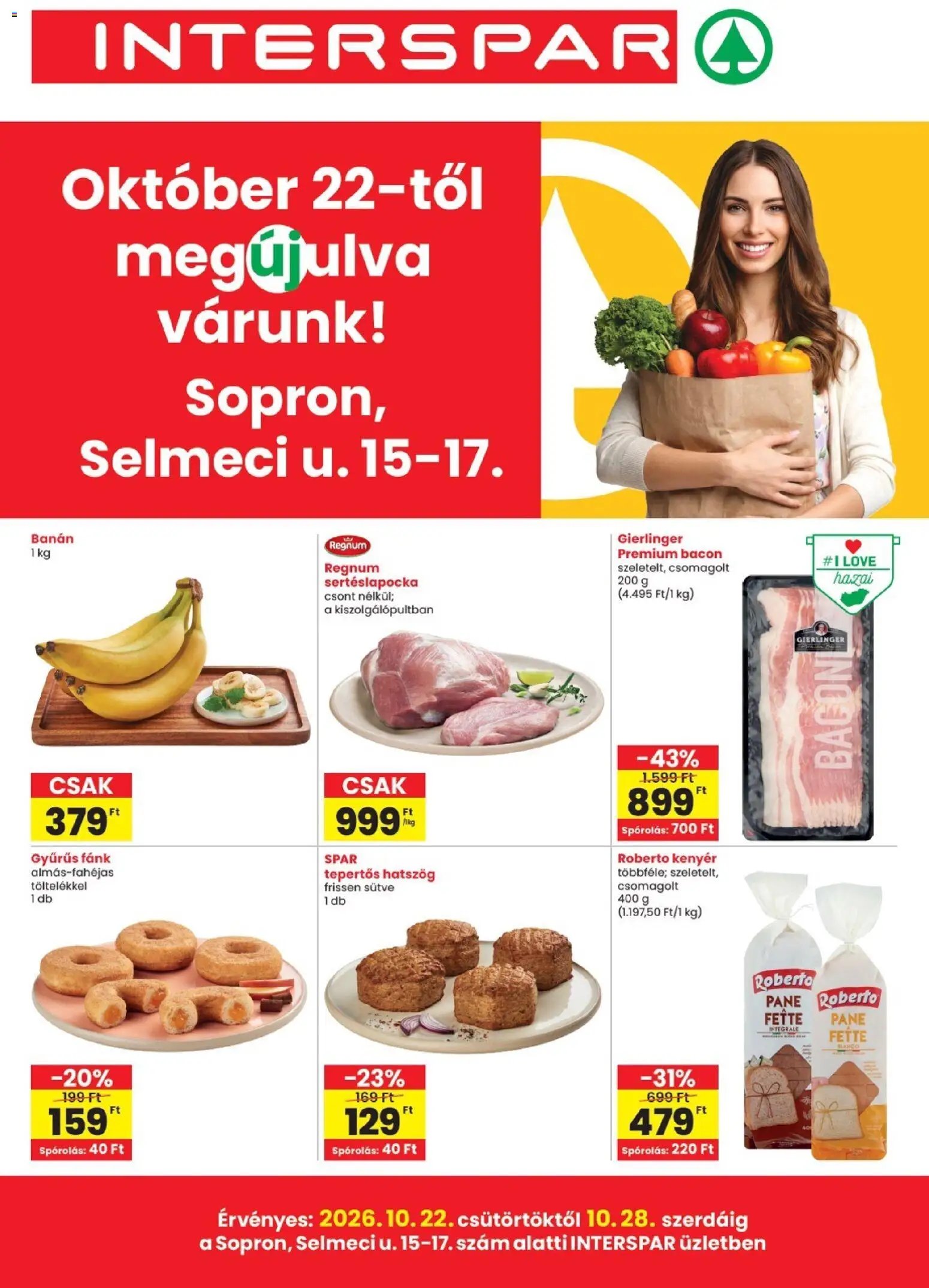 ﻿Interspar akciós újság új ﻿2026.10.22. - ﻿online lapozható