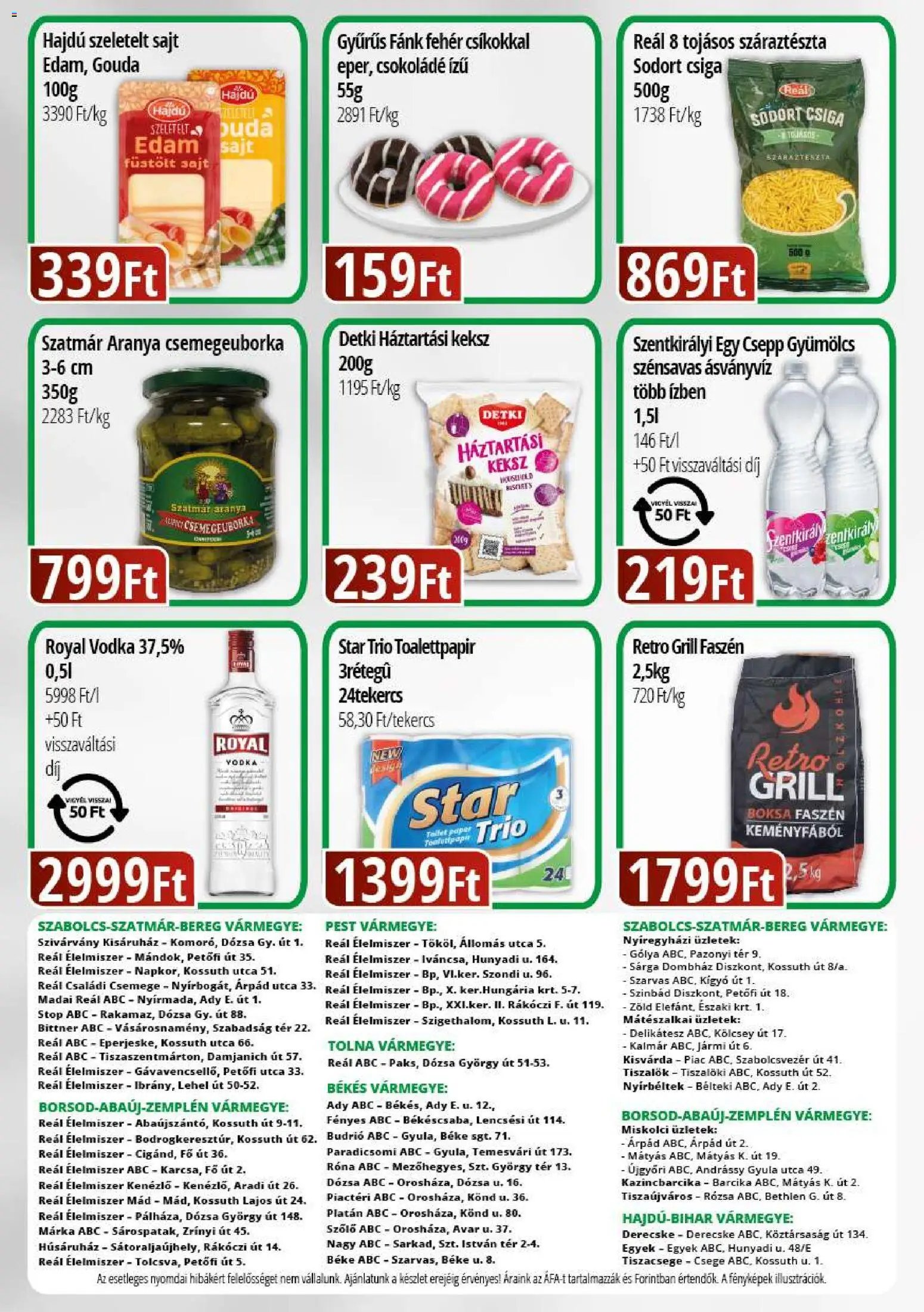 Reál újság 2026.08.19. Reál Bevásárló hétvége - Kelet Magyarország