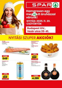 Spar újság 2025.11.20. BP Veres P. u. üzlet megújulás (2025-11-20 - 2025-11-26)