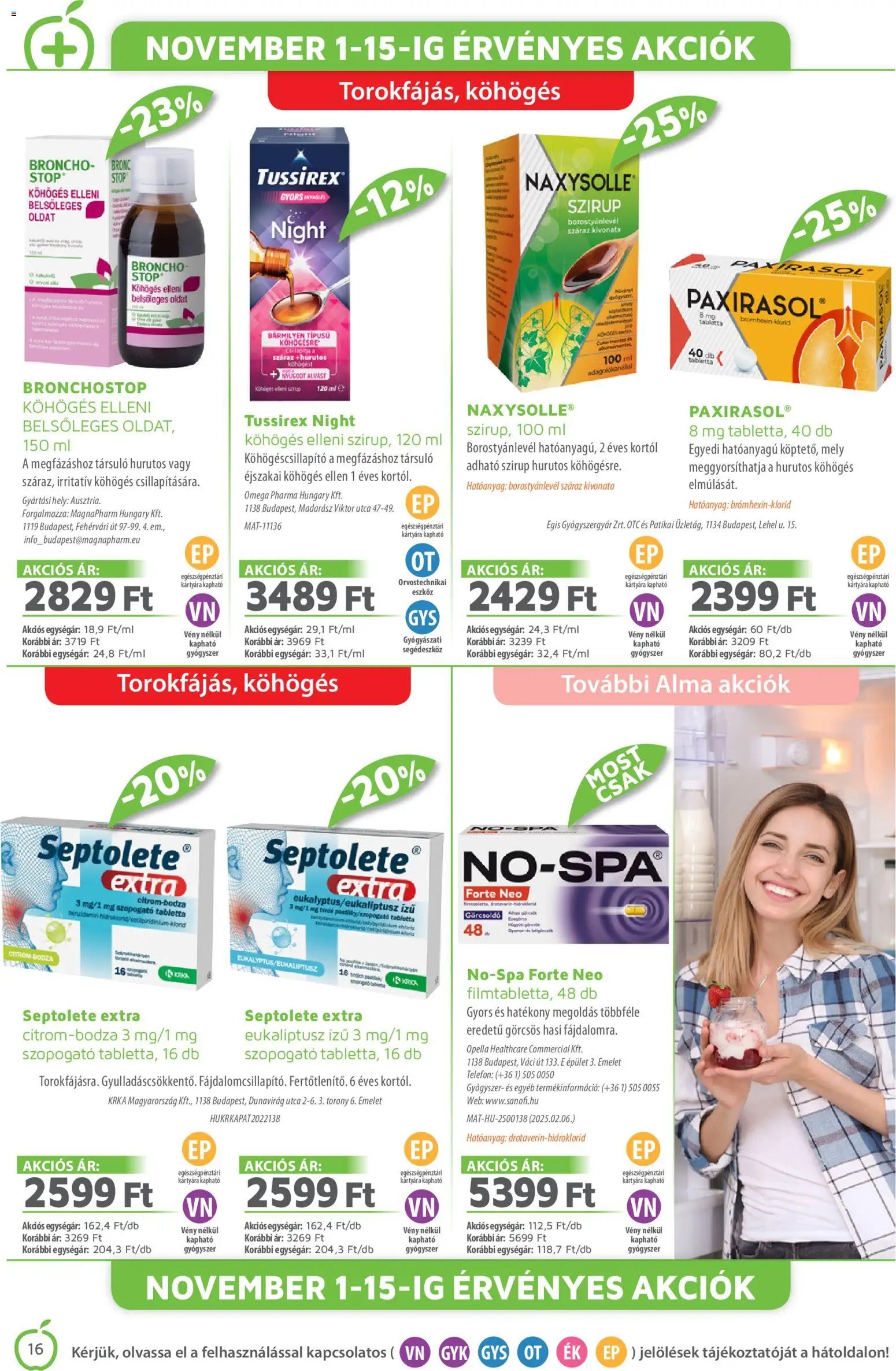 Alma Gyógyszertárak újság 2025.11.01. Akciós újság Alma Gyógyszertárak (2025-11-01 - 2025-11-30)