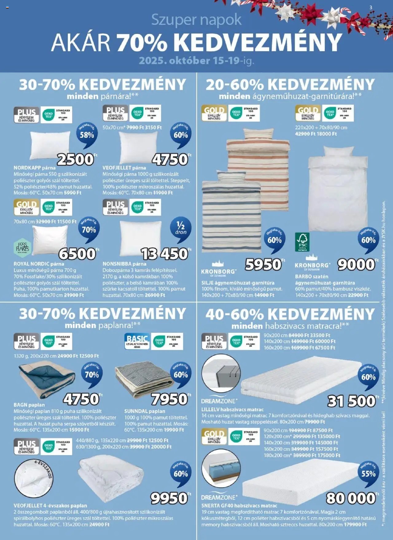 JYSK újság 2025.10.15. Akciós újság JYSK (2025-10-15 - 2025-11-30)