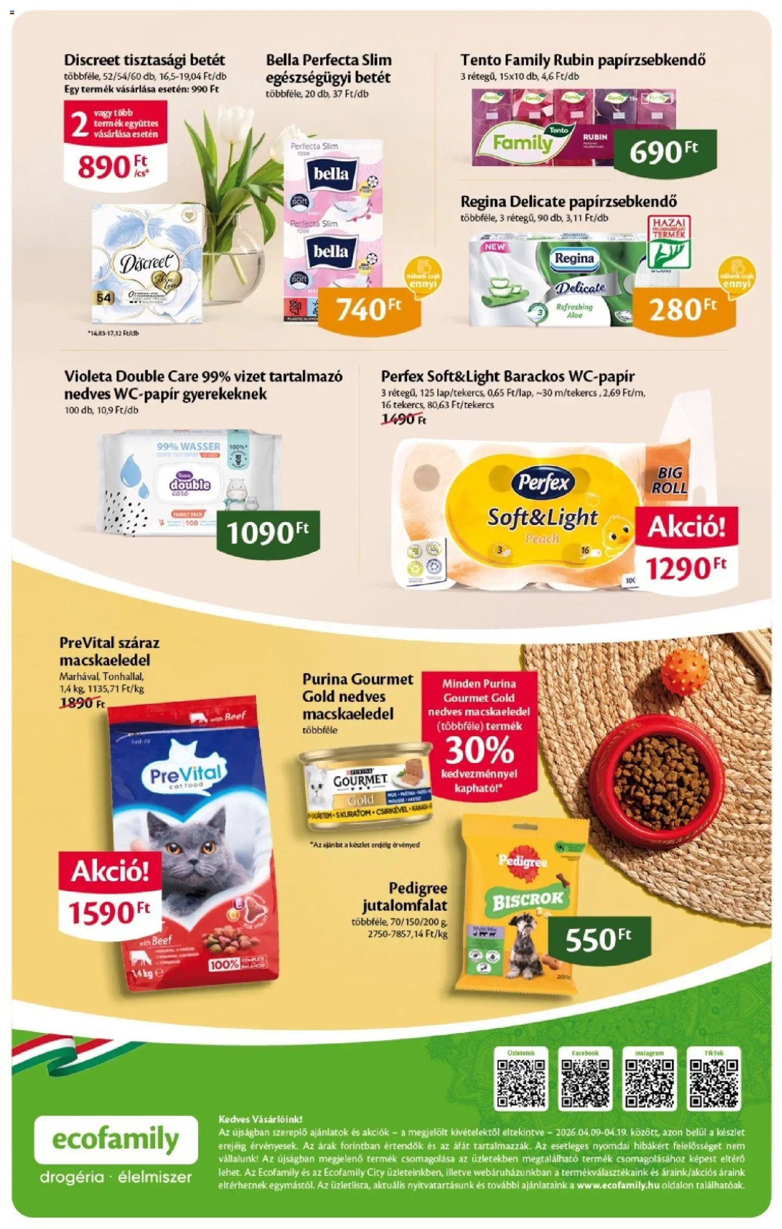 EcoFamily újság 2026.04.09. EcoFamily Akciós újság (2026-04-09 - 2026-04-19)