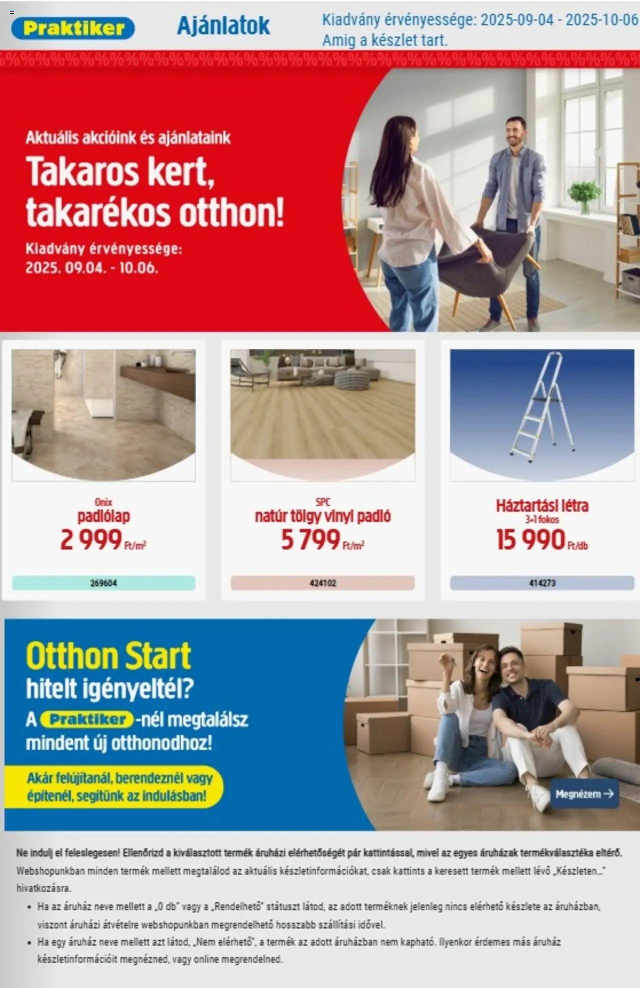 Praktiker újság 2025.09.04. Akciós újság Praktiker (2025-09-04 - 2025-10-06)