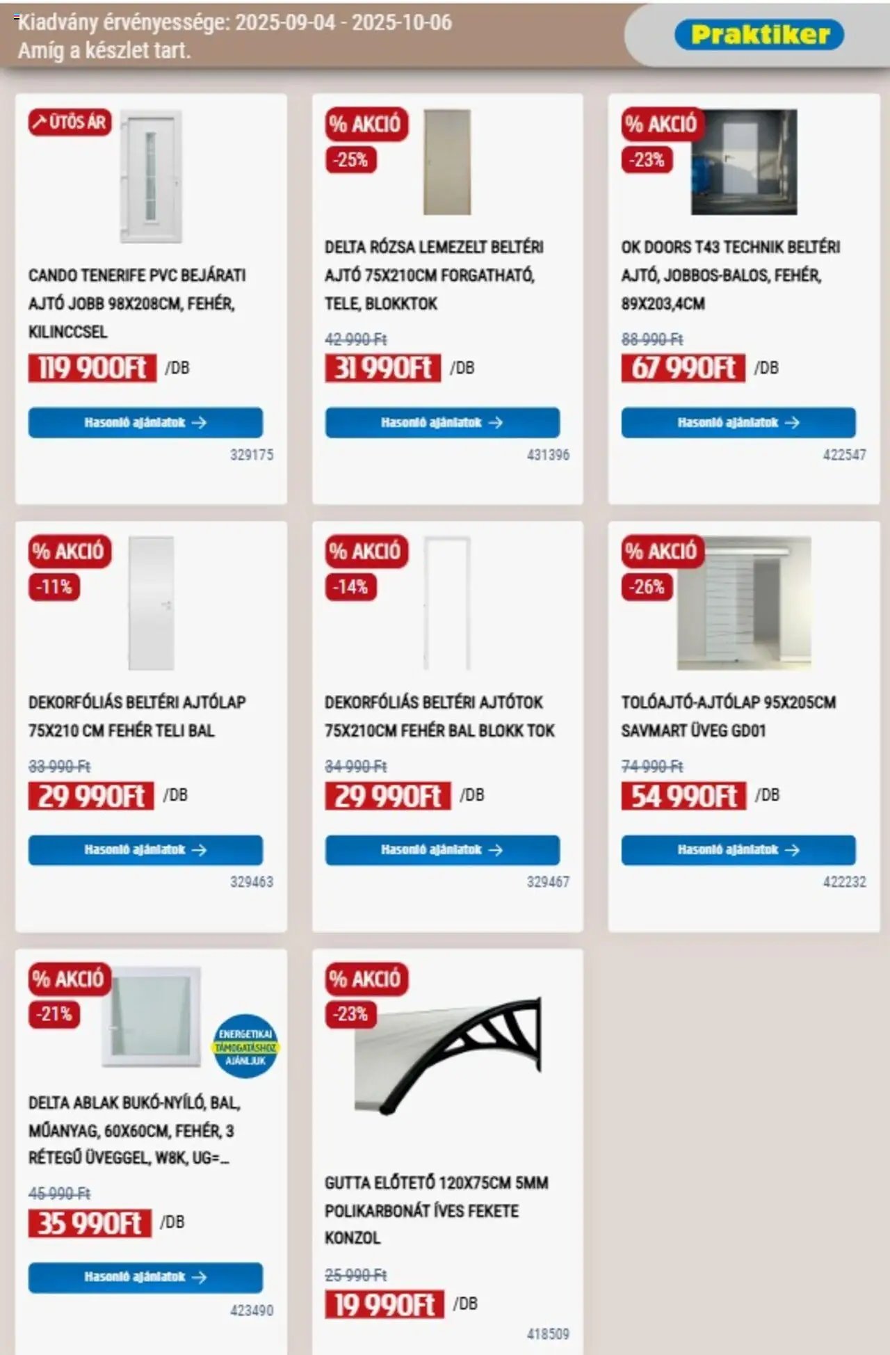 Praktiker újság 2025.09.04. Akciós újság Praktiker (2025-09-04 - 2025-10-06)