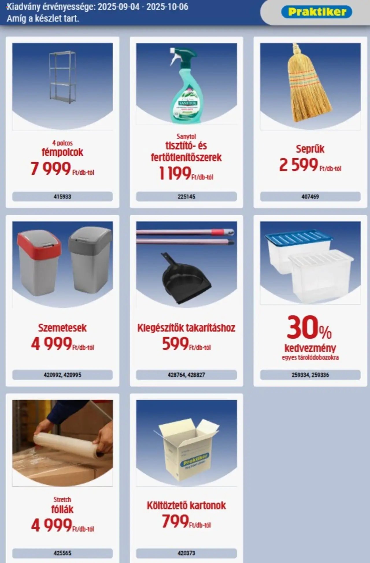 Praktiker újság 2025.09.04. Akciós újság Praktiker (2025-09-04 - 2025-10-06)