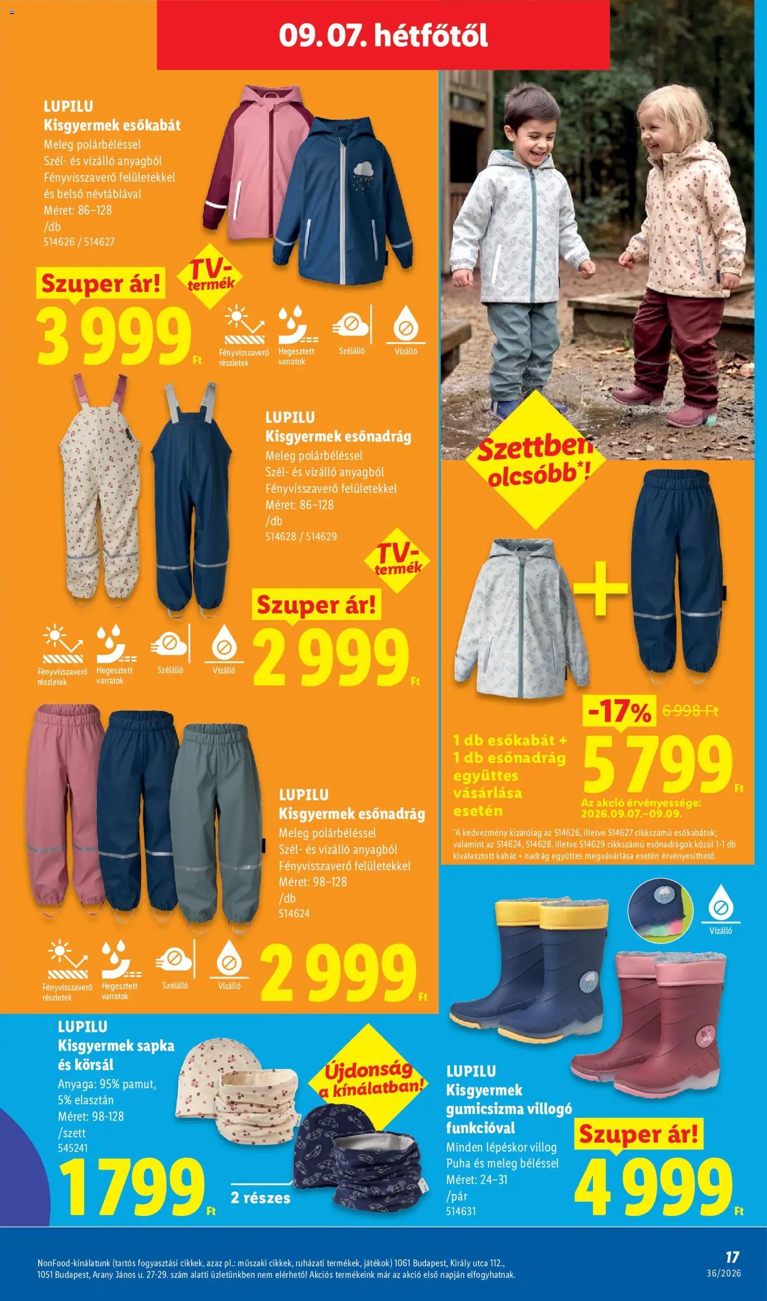 Lidl újság 2026.09.03. Lidl Nonfood kínálatunk