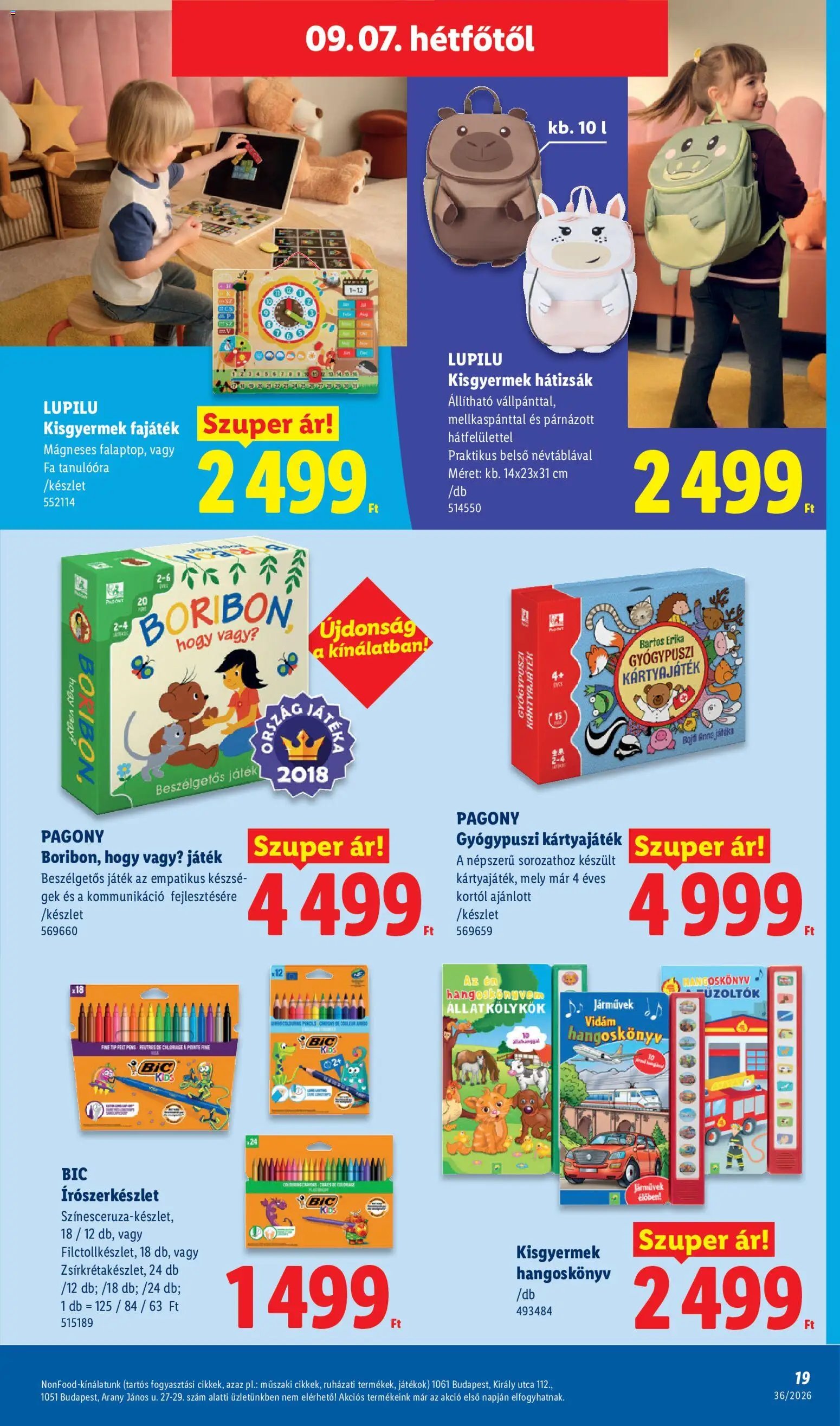 Lidl újság 2026.09.03. Lidl Nonfood kínálatunk