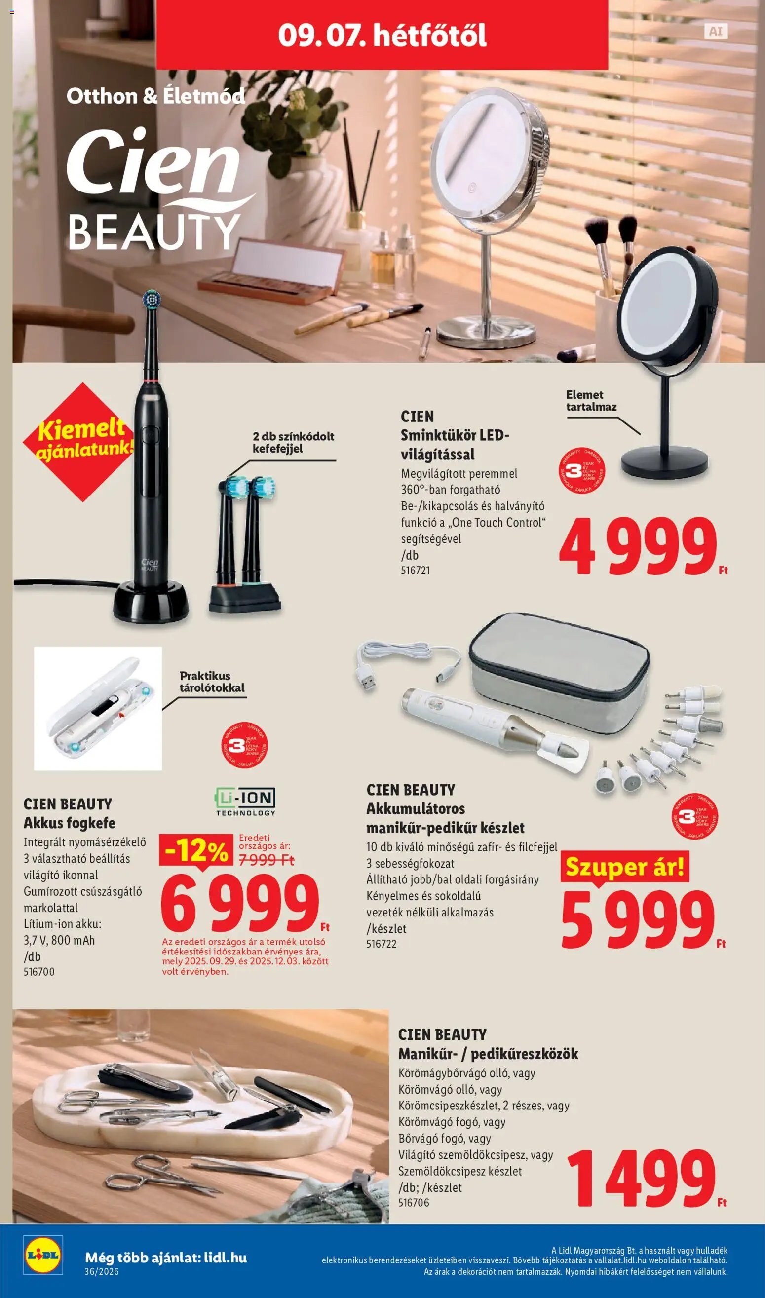 Lidl újság 2026.09.03. Lidl Nonfood kínálatunk