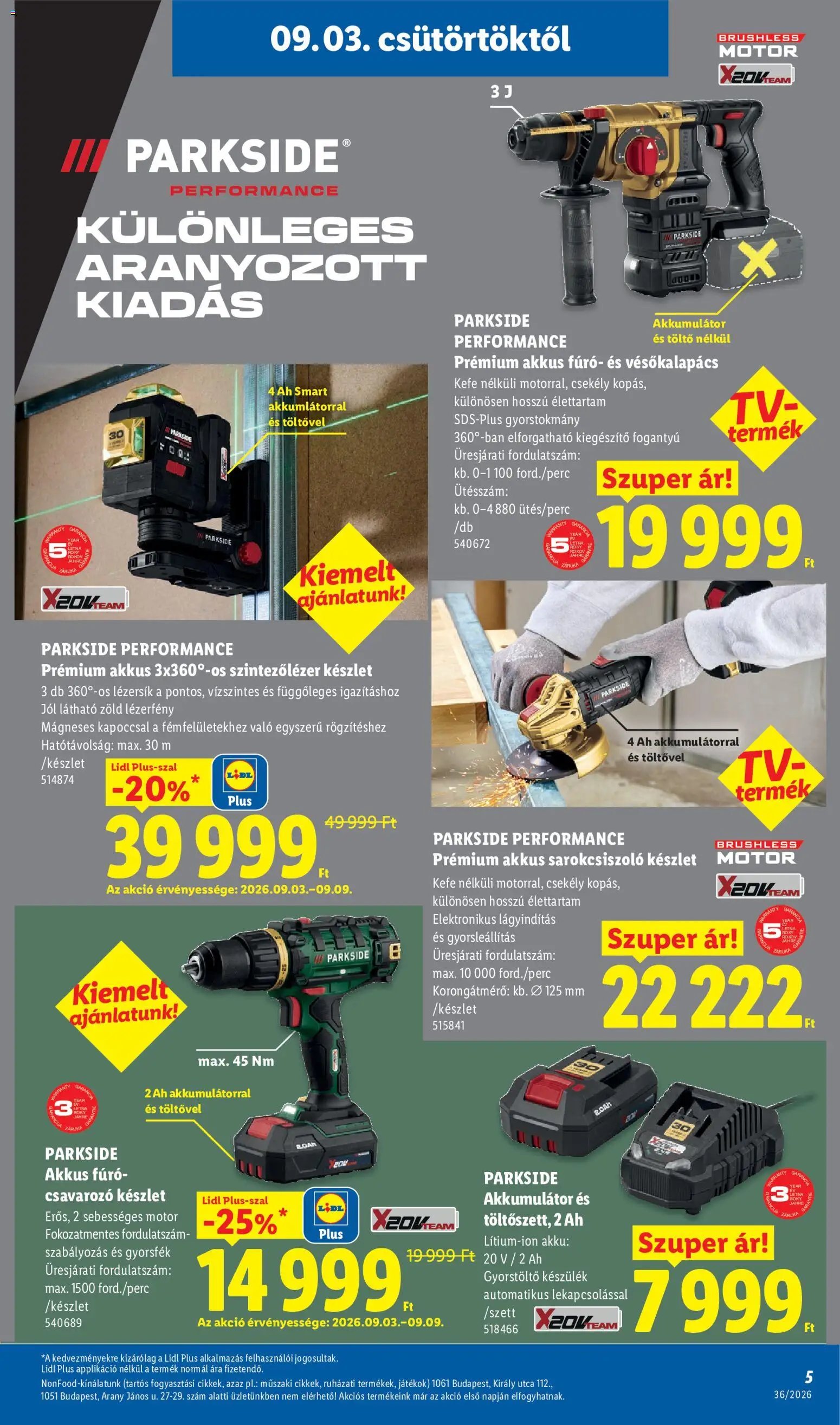 Lidl újság 2026.09.03. Lidl Nonfood kínálatunk
