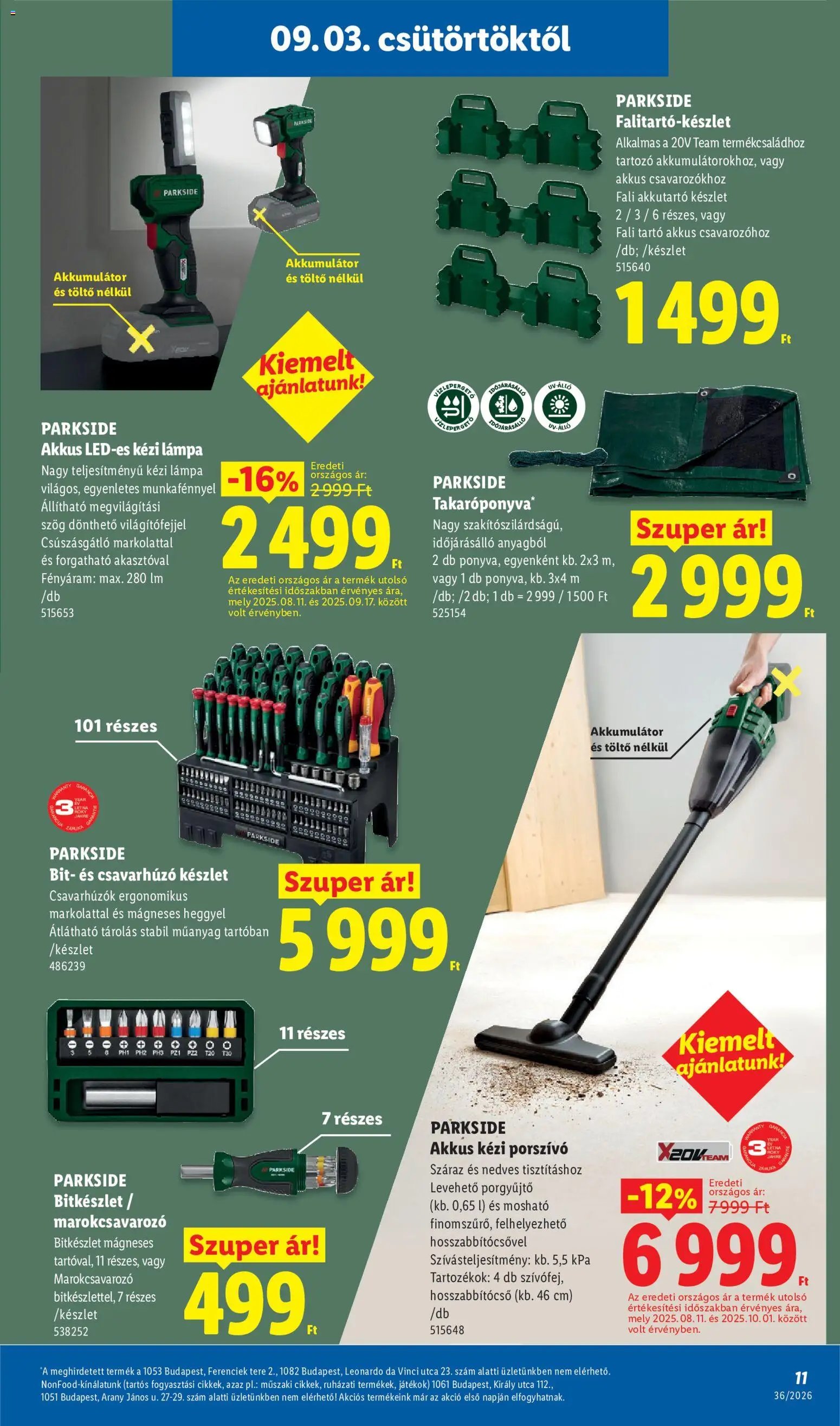 Lidl újság 2026.09.03. Lidl Nonfood kínálatunk