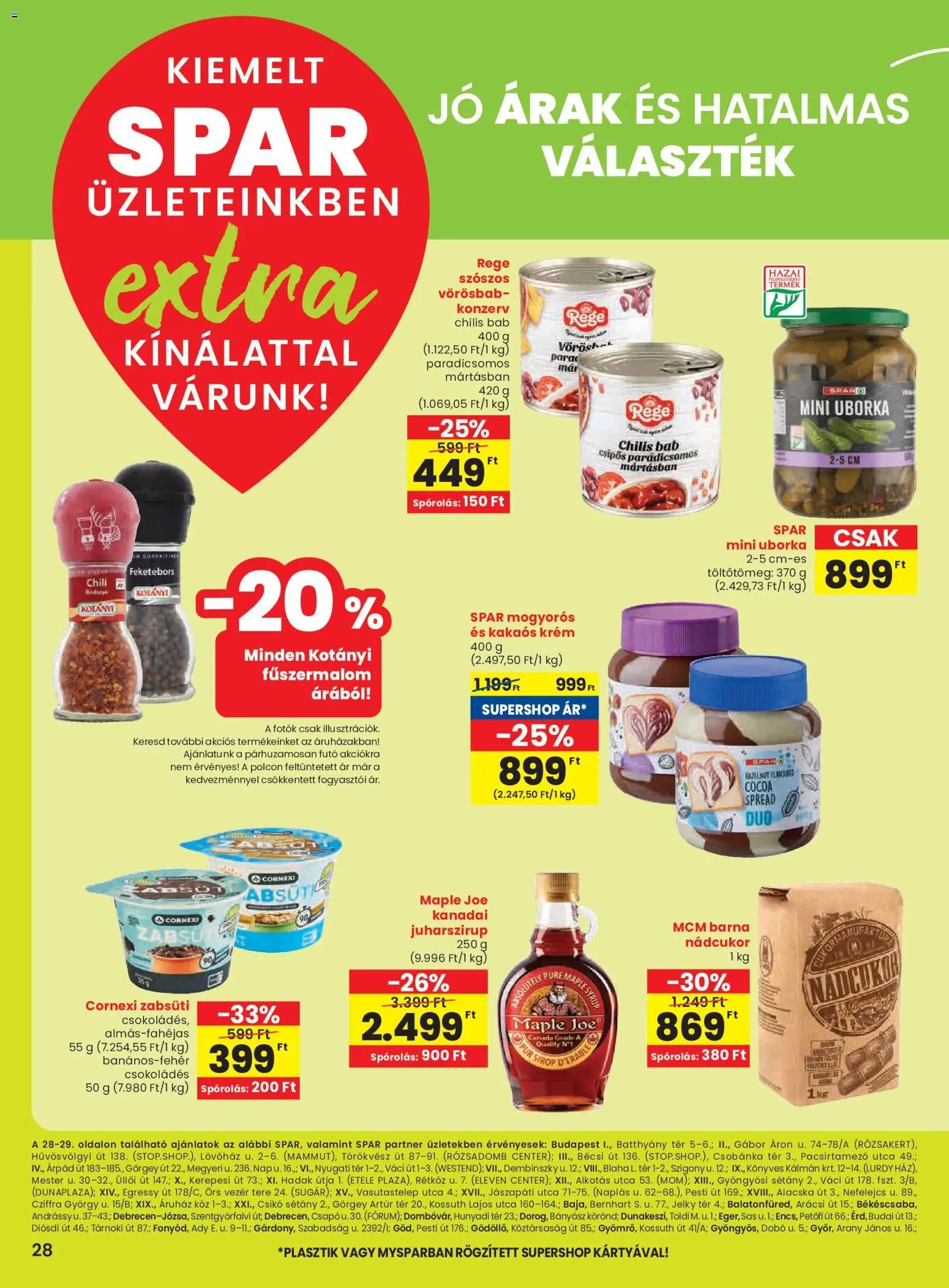 Spar újság 2025.11.27. Extra ajánlat (2025-11-27 - 2025-12-03)