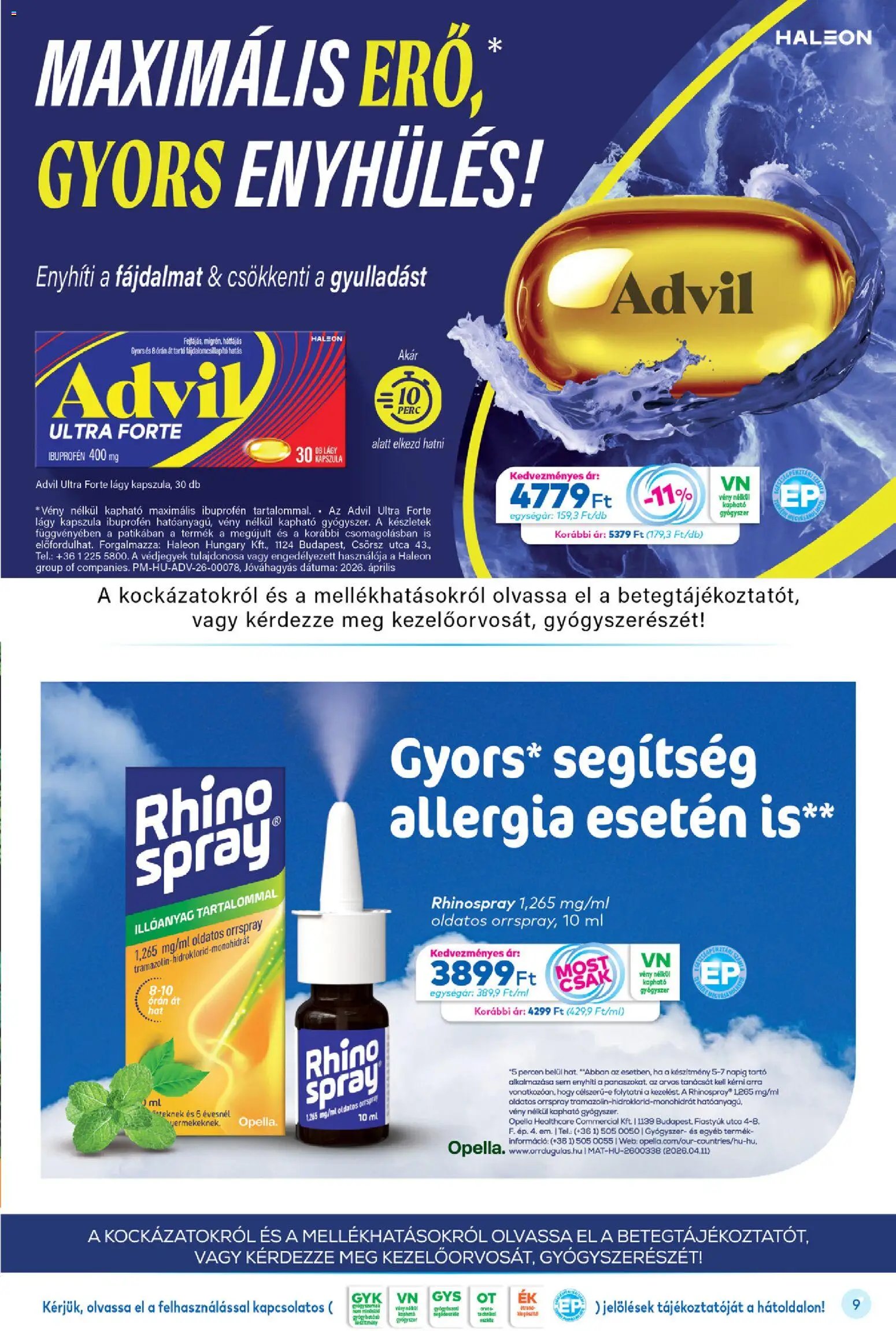 Gyöngy Patikák újság 2026.06.01. Gyöngy Patikák akciós újság