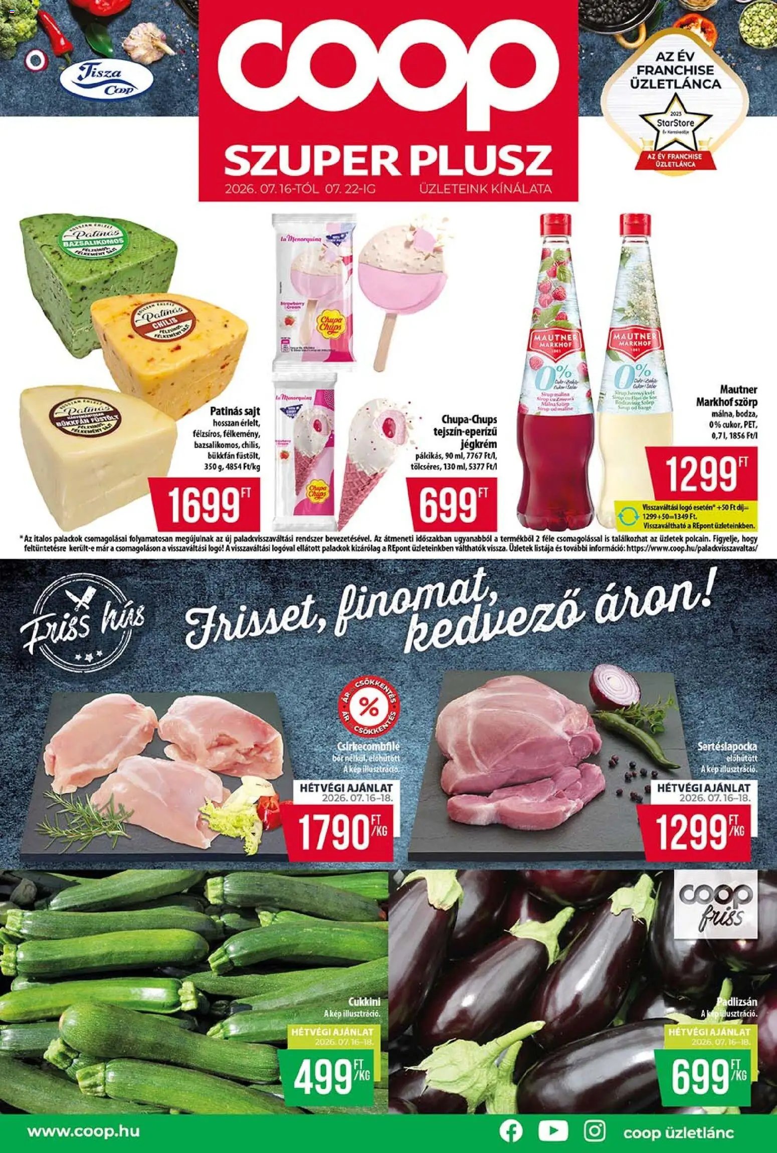 COOP újság 2026.07.16. COOP - Szuper Plusz / Tisza