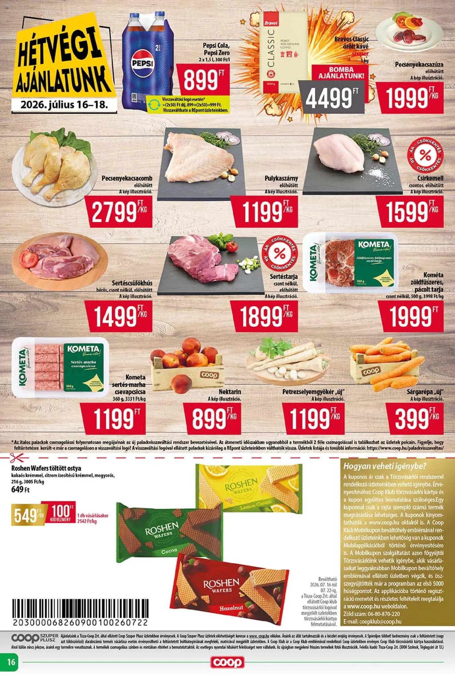 COOP újság 2026.07.16. COOP - Szuper Plusz / Tisza
