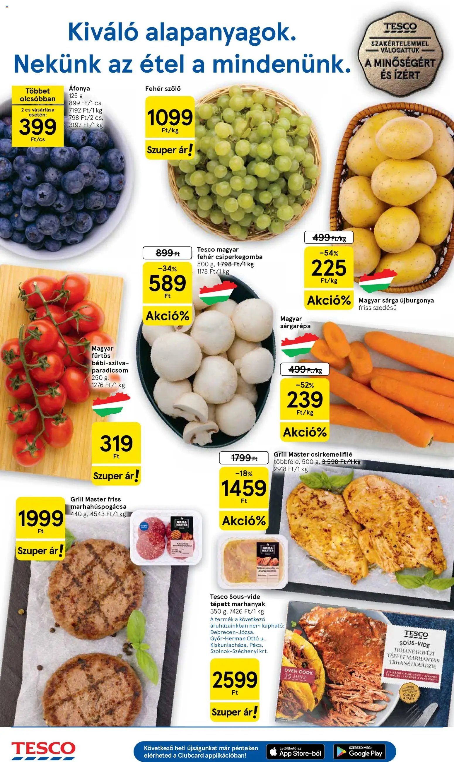 Tesco újság 2026.07.23. Tesco Szupermarket akciós újság