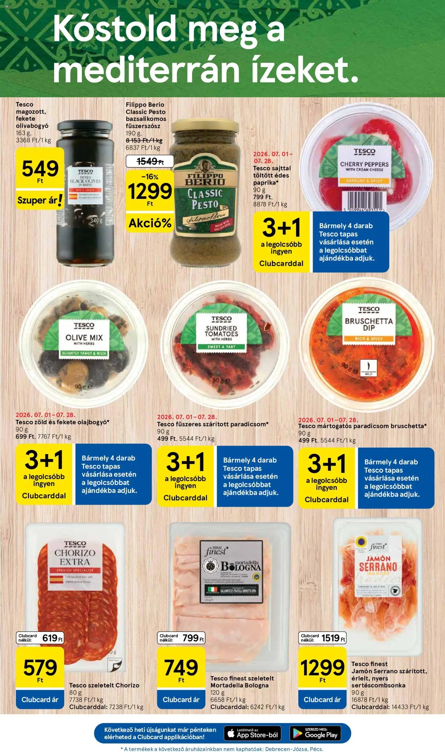 Tesco újság 2026.07.23. Tesco Szupermarket akciós újság