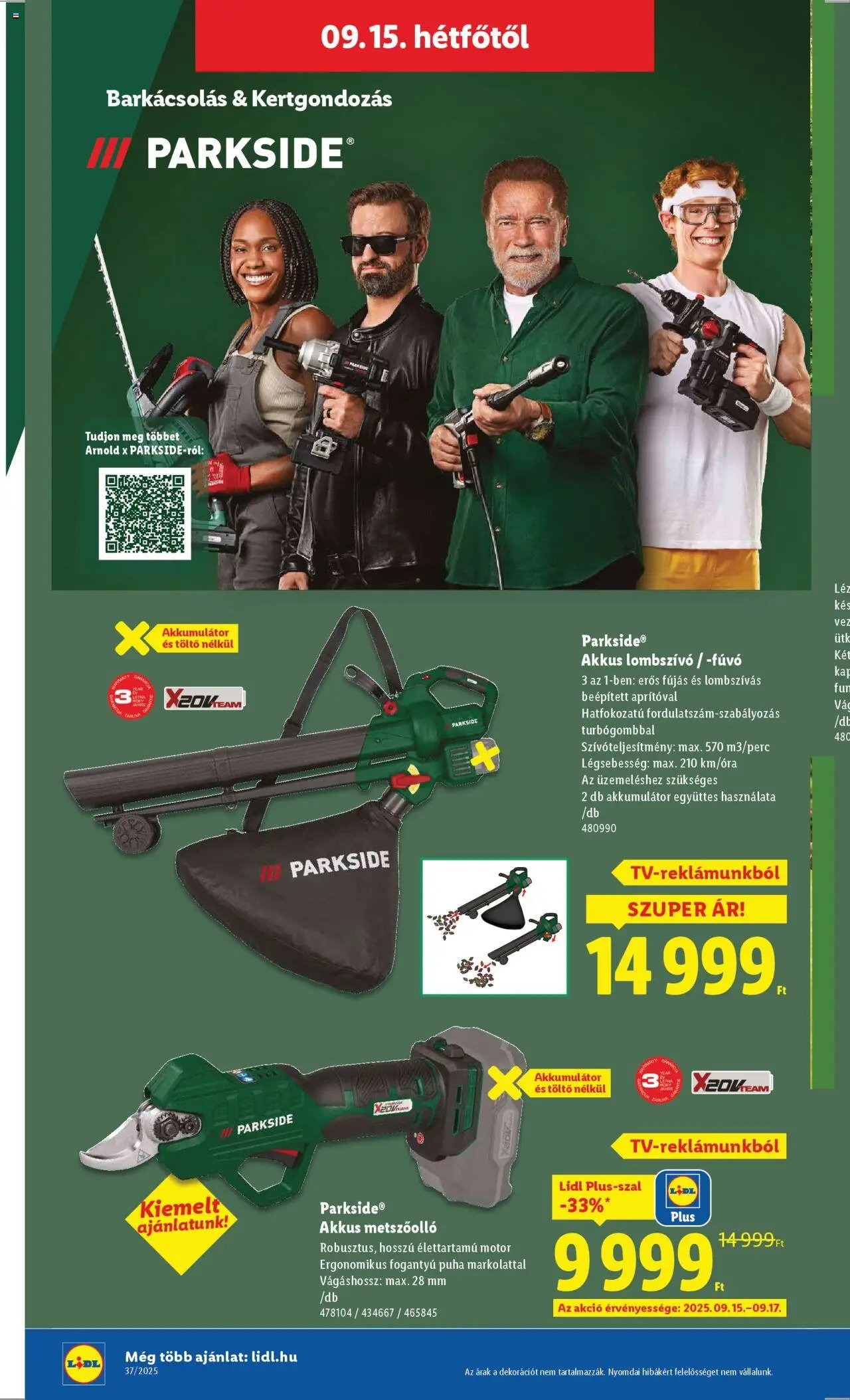 Lidl újság 2025.09.11. Nonfood kínálatunk (2025-09-11 - 2025-09-17)